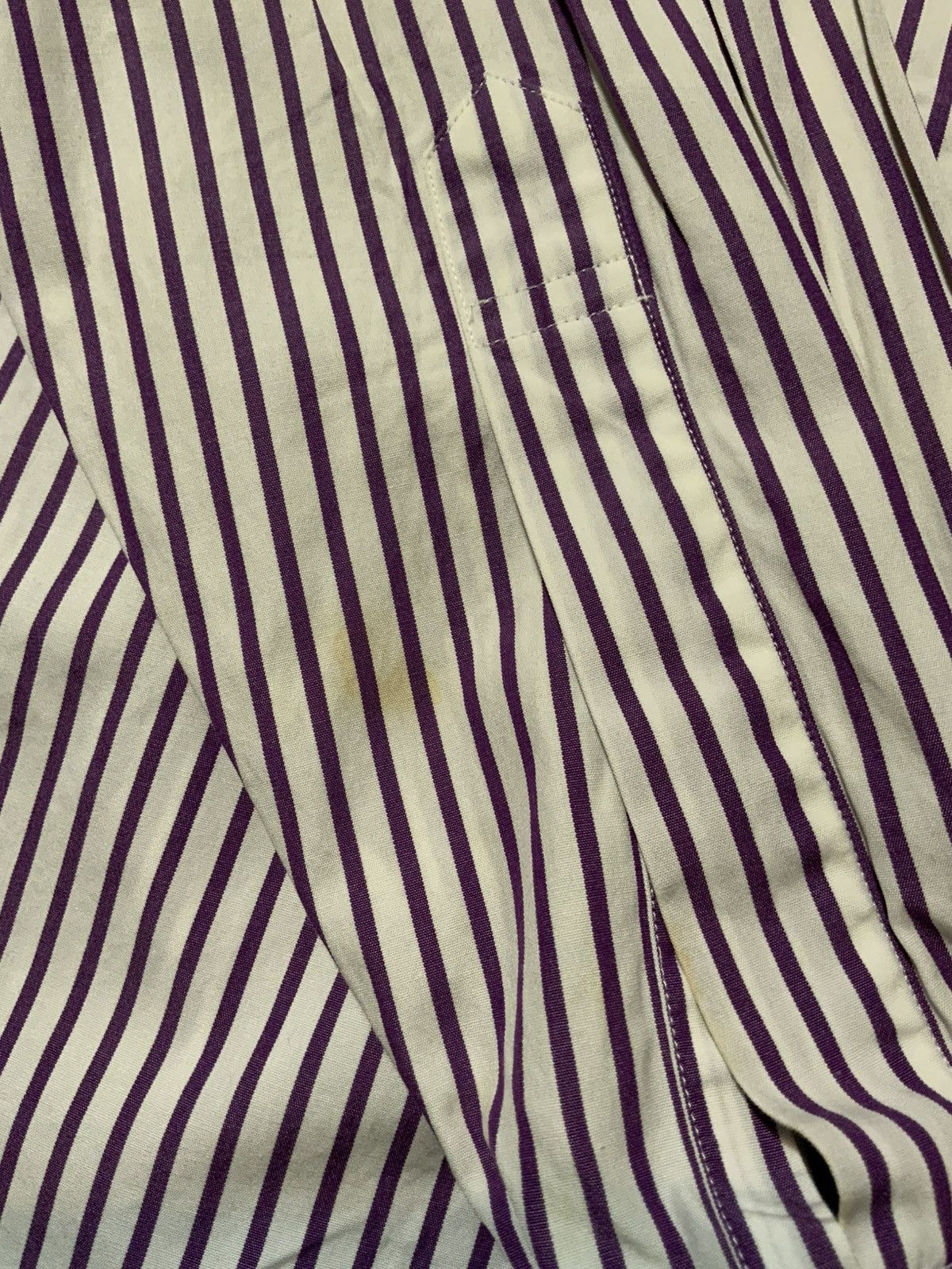 Brooks Brothers Brooks Brothers Polo Extra Slim Purple Stripe Dress Shirt Size US S / EU 44-46 / 1 - 7 Thumbnail