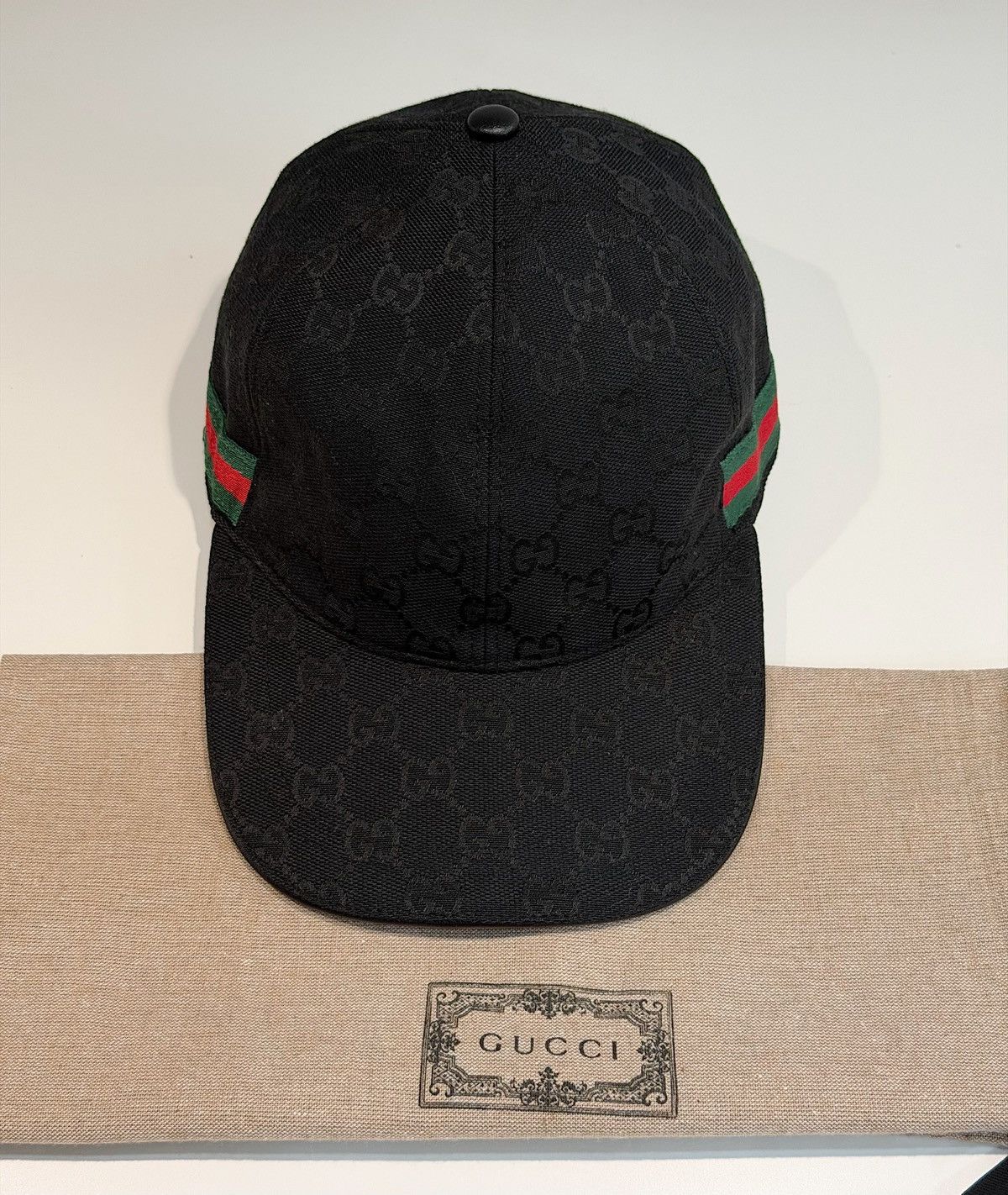 Gucci GUCCI GG Monogram Web Baseball Cap Demna Nettspend Tom Ford Size ONE SIZE - 6 Thumbnail