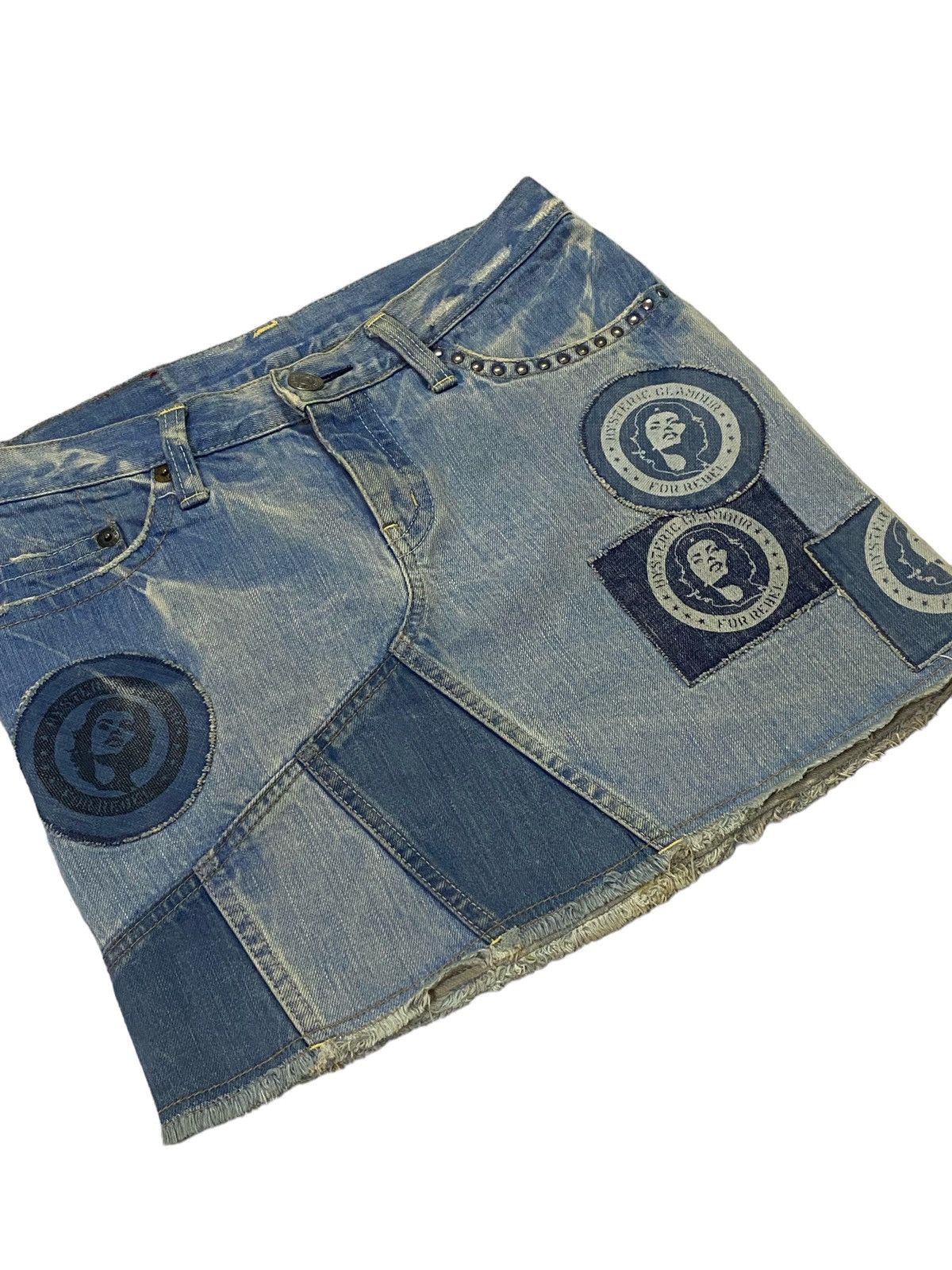 Hysteric Glamour Hysteric Glamour Patchwork Denim Mini Skirt Size 30" / US 8 / IT 44 - 19 Thumbnail