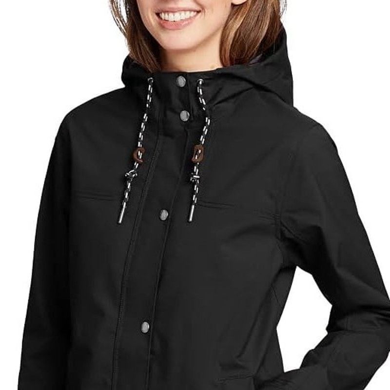 Eddie Bauer New Eddie Bauer Womens XS Black Riley Waterproof Parka Coat Size XS / US 0-2 / IT 36-38 - 2 Thumbnail