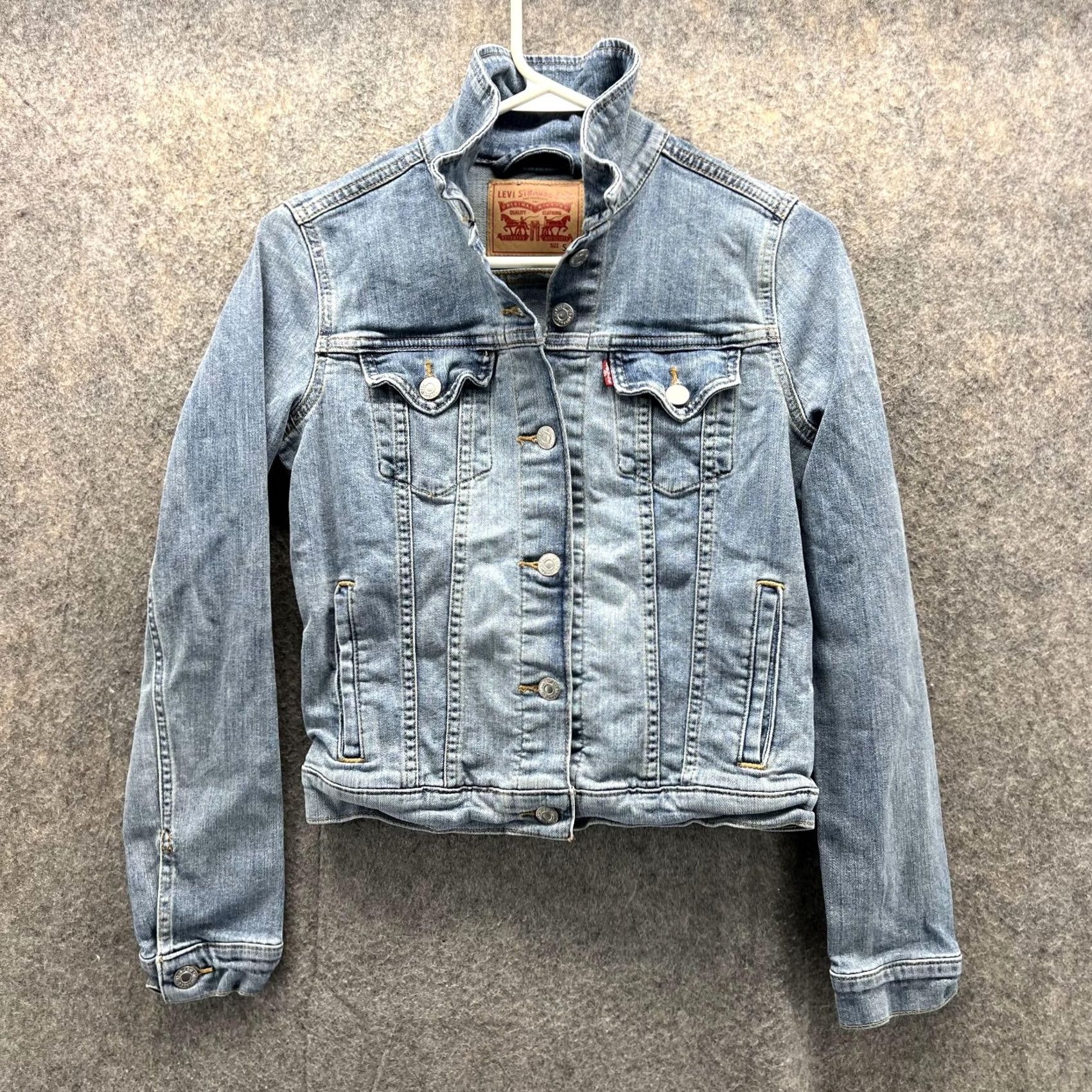 Levi's VINTAGE Levi'S Jacket Womens S Blue Women Denim Button Down Cotton Acid Wash VTG Trucker Size S / US 4 / IT 40 - 2 Thumbnail