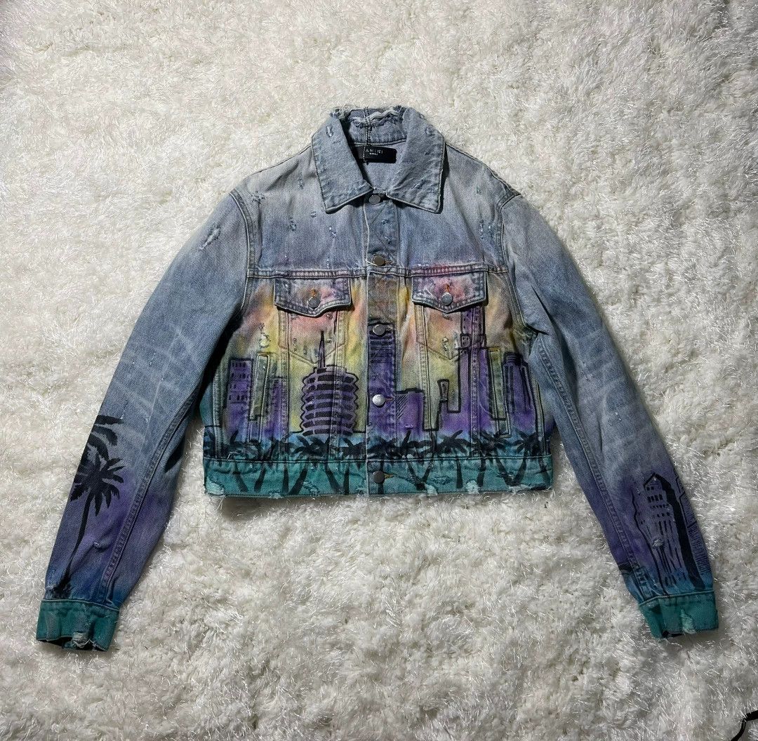 Amiri amiri alrbrush hollywood trucker jacket Size XS / US 0-2 / IT 36-38 - 1 Thumbnail