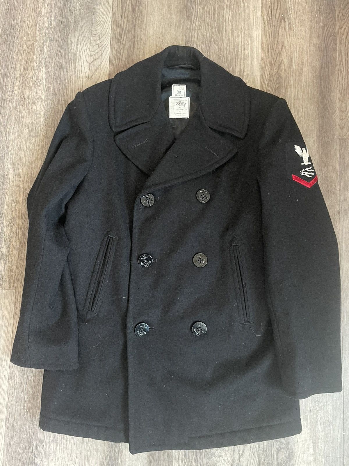Sterlingwear DSCP Double Breasted Melton Wool Peacoat Size US S / EU 44-46 / 1 - 4 Thumbnail