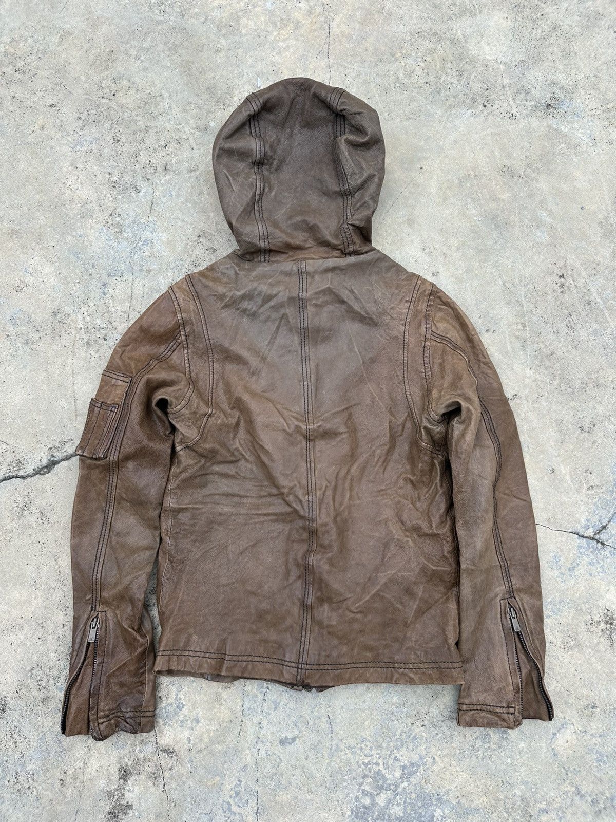 GOA 2000s Japanese Brand Sheepskin Leather Bono Jacket Size S / US 4 / IT 40 - 10 Thumbnail