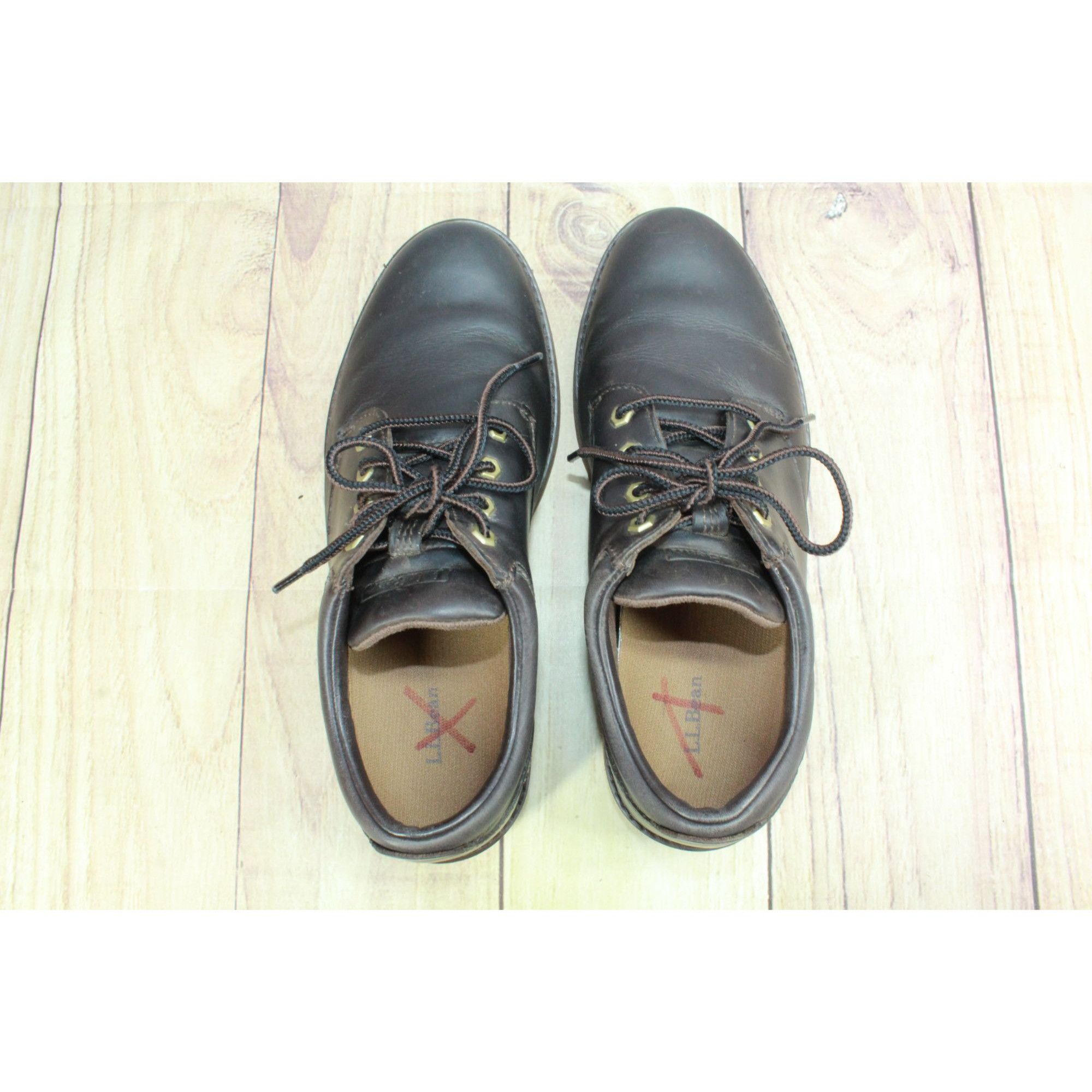 L.L. Bean LL Bean Mens Leather Water Resistant Stonington Oxford Shoes Size US 11 / EU 44 - 7 Thumbnail