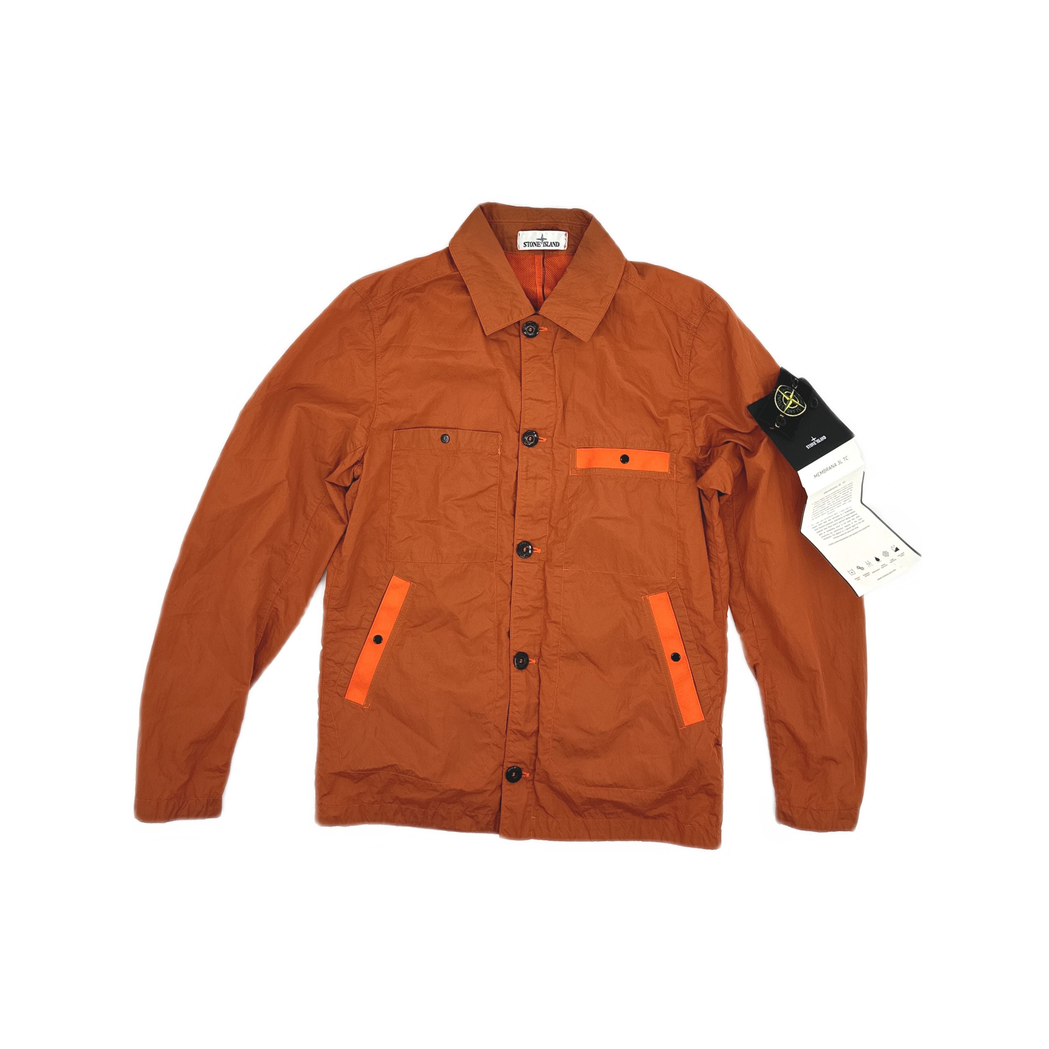 Stone Island Stone Island Membrana Orange Light Jacket Size S Size US S / EU 44-46 / 1 - 1 Thumbnail