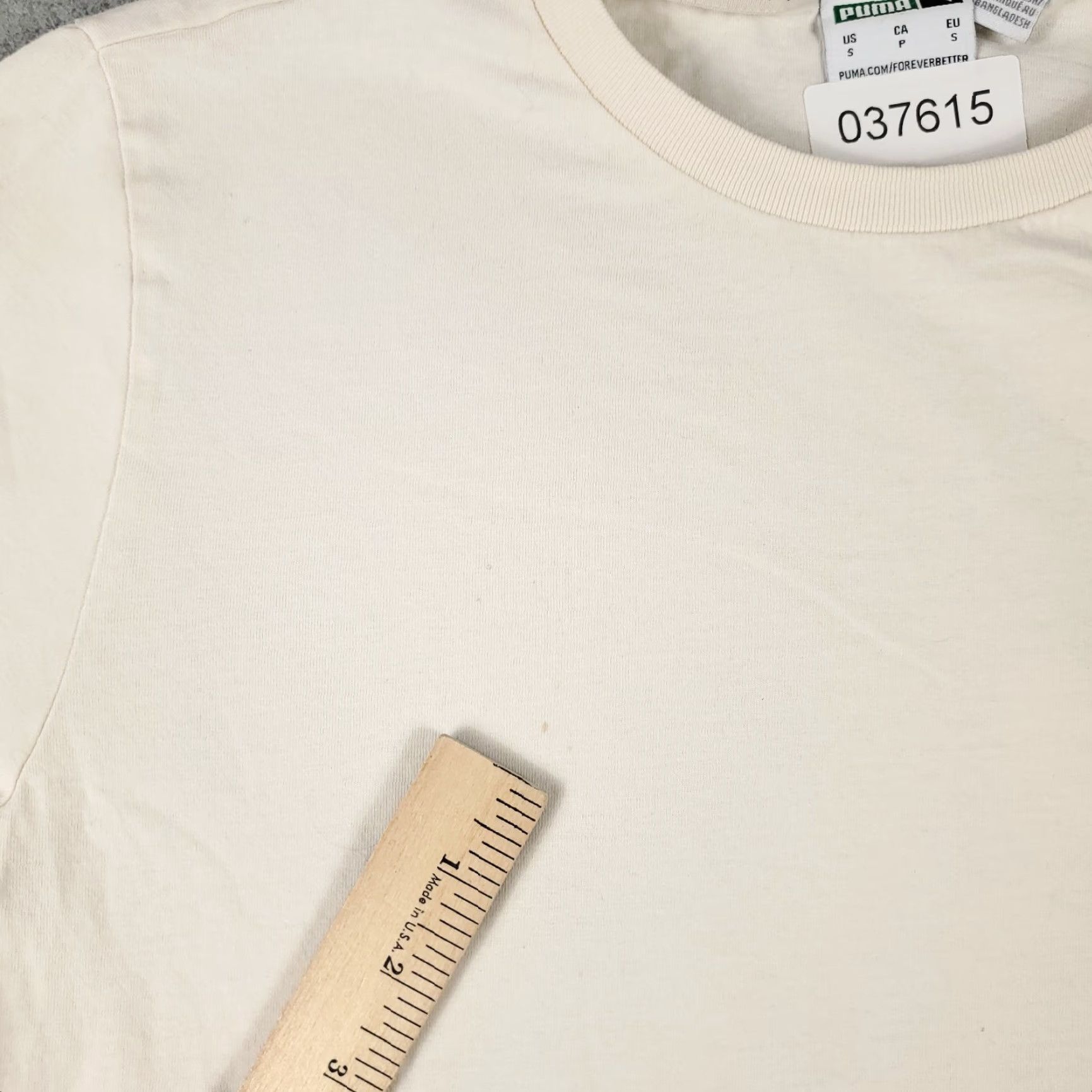 Puma VINTAGE Puma T Shirt Mens S Beige Logo Crew Neck Short Sleeve Adult Small Cotton Blend Regular Men’s Clothing 90s Sports America Size US S / EU 44-46 / 1 - 5 Thumbnail