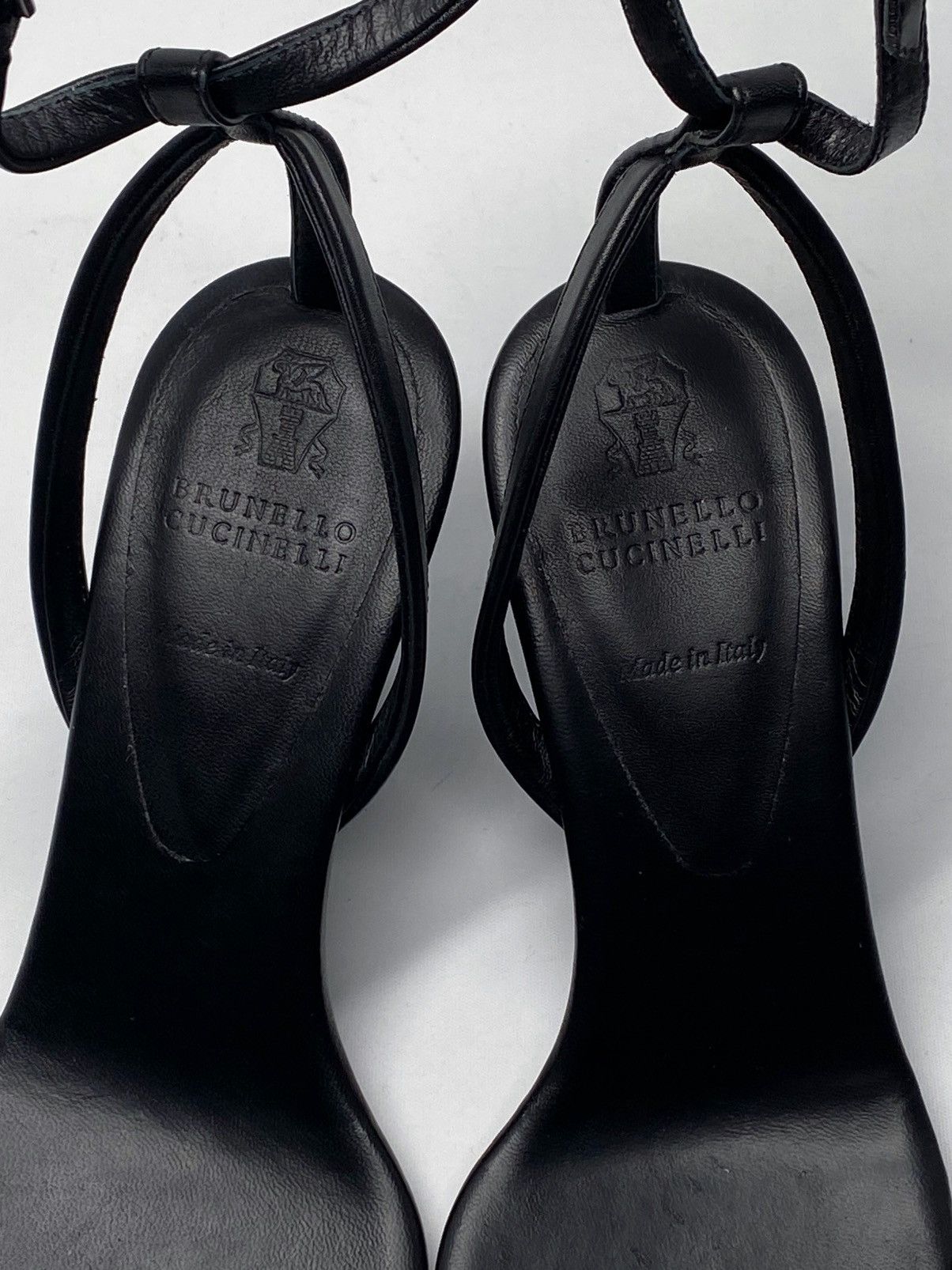 Brunello Cucinelli Brunello Cucinelli Monili Wedge Leather Sandals size 36 Size US 6 / IT 36 - 12 Thumbnail