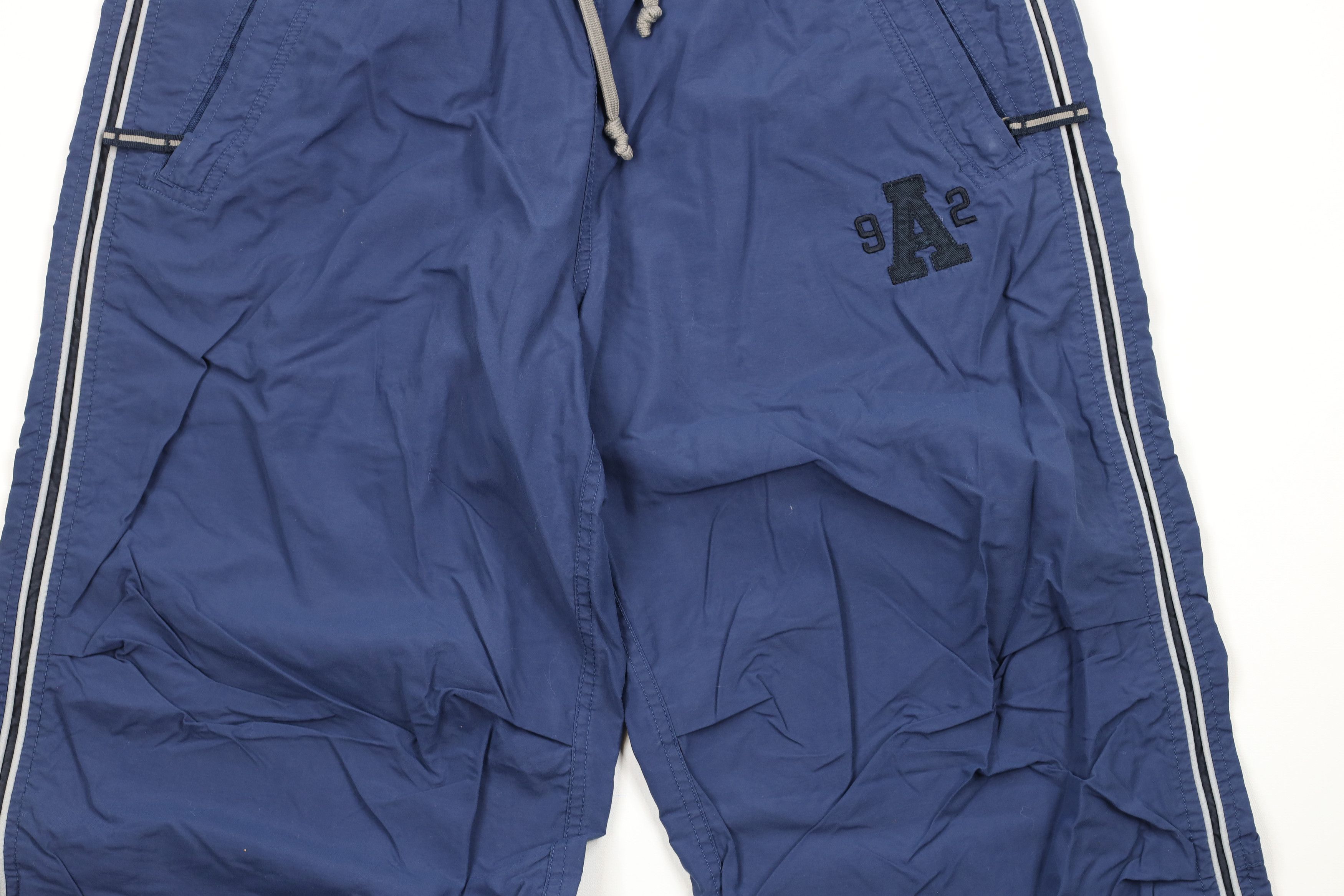 Abercrombie & Fitch × Vintage Vintage 90s Abercrombie & Fitch Striped Wide Leg Pants Blue Size US 34 / EU 50 - 3 Thumbnail