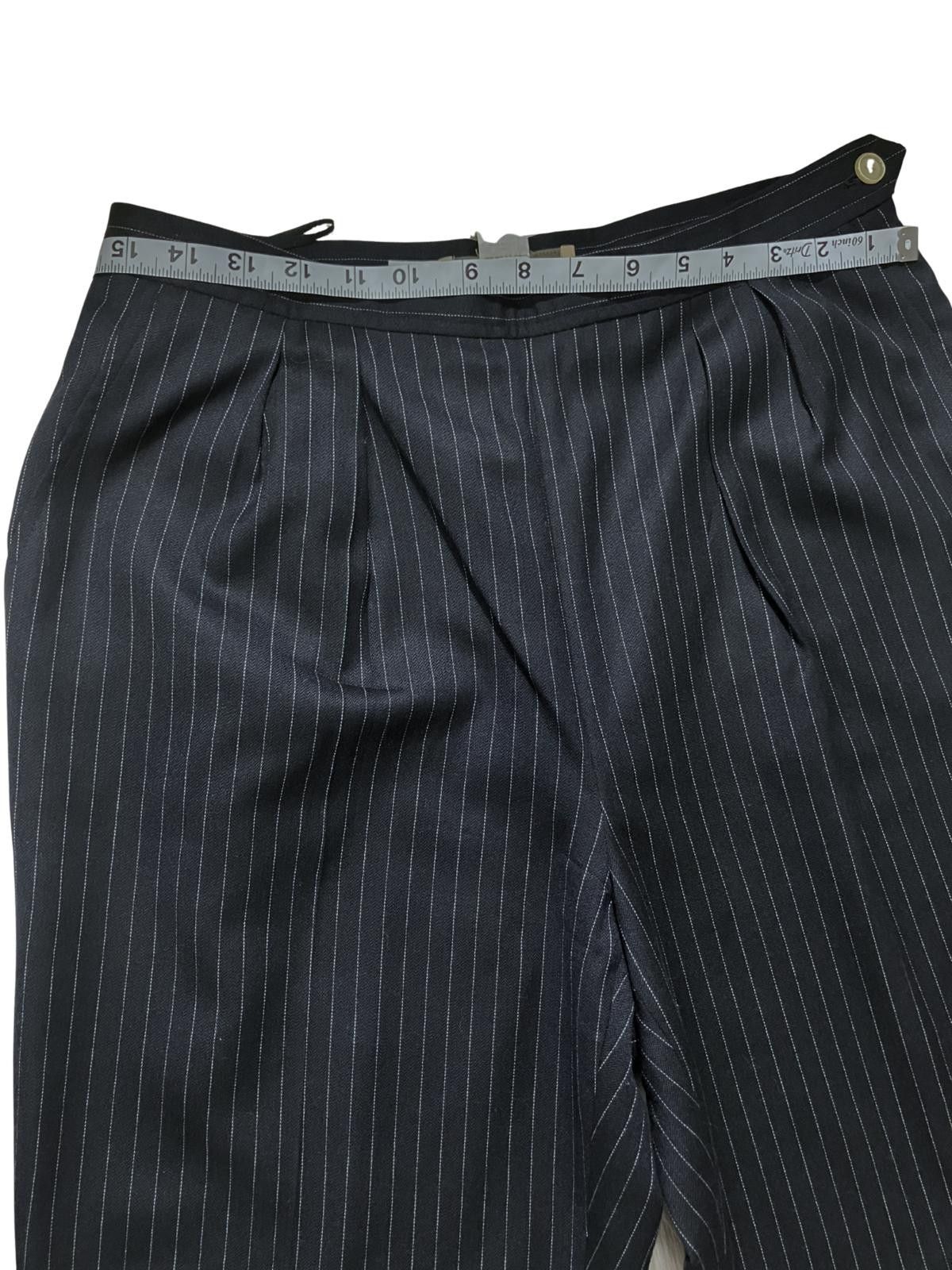 Jones New York Classic Black Pinstripe Dress Pants Jones New York Size 12P Size 38R - 5 Thumbnail