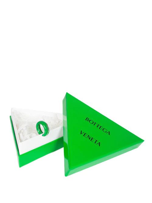 Bottega Veneta o1n1vont1124 Size: 13 / Fold Ring in Green Size ONE SIZE - 2 Thumbnail