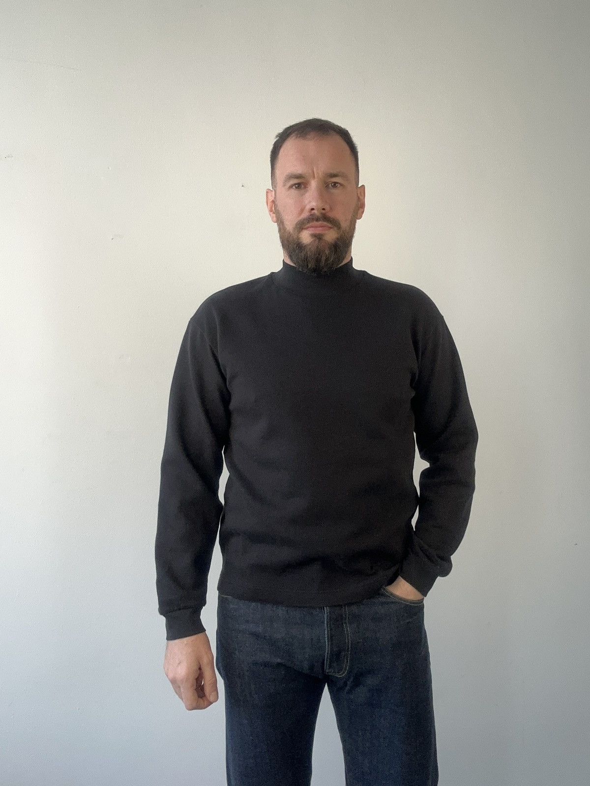 Uniqlo UNIQLO U Lemaire Black Turtleneck Sweatshirt Pullover Jumper Size US S / EU 44-46 / 1 - 2 Thumbnail