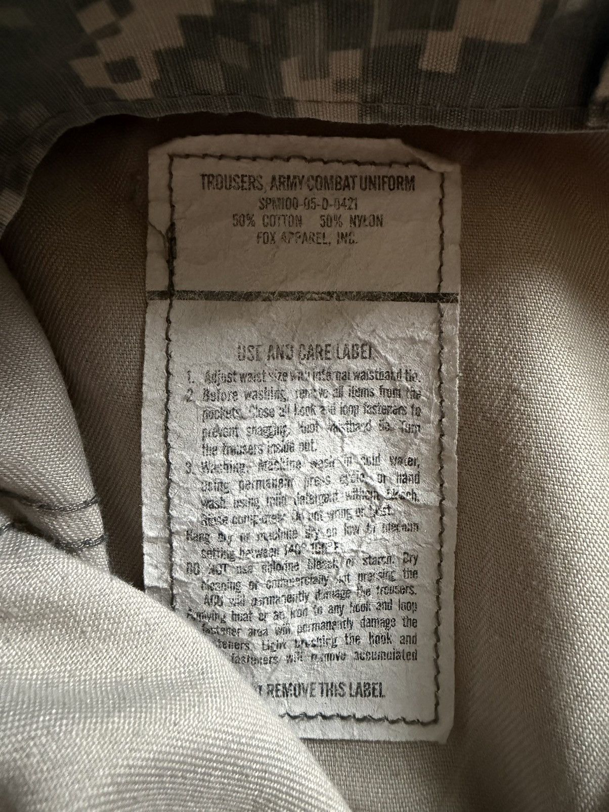 Vintage Vtg Y2K Digital Camo Military Cargo Pants Size Large Long Size US 35 - 6 Thumbnail