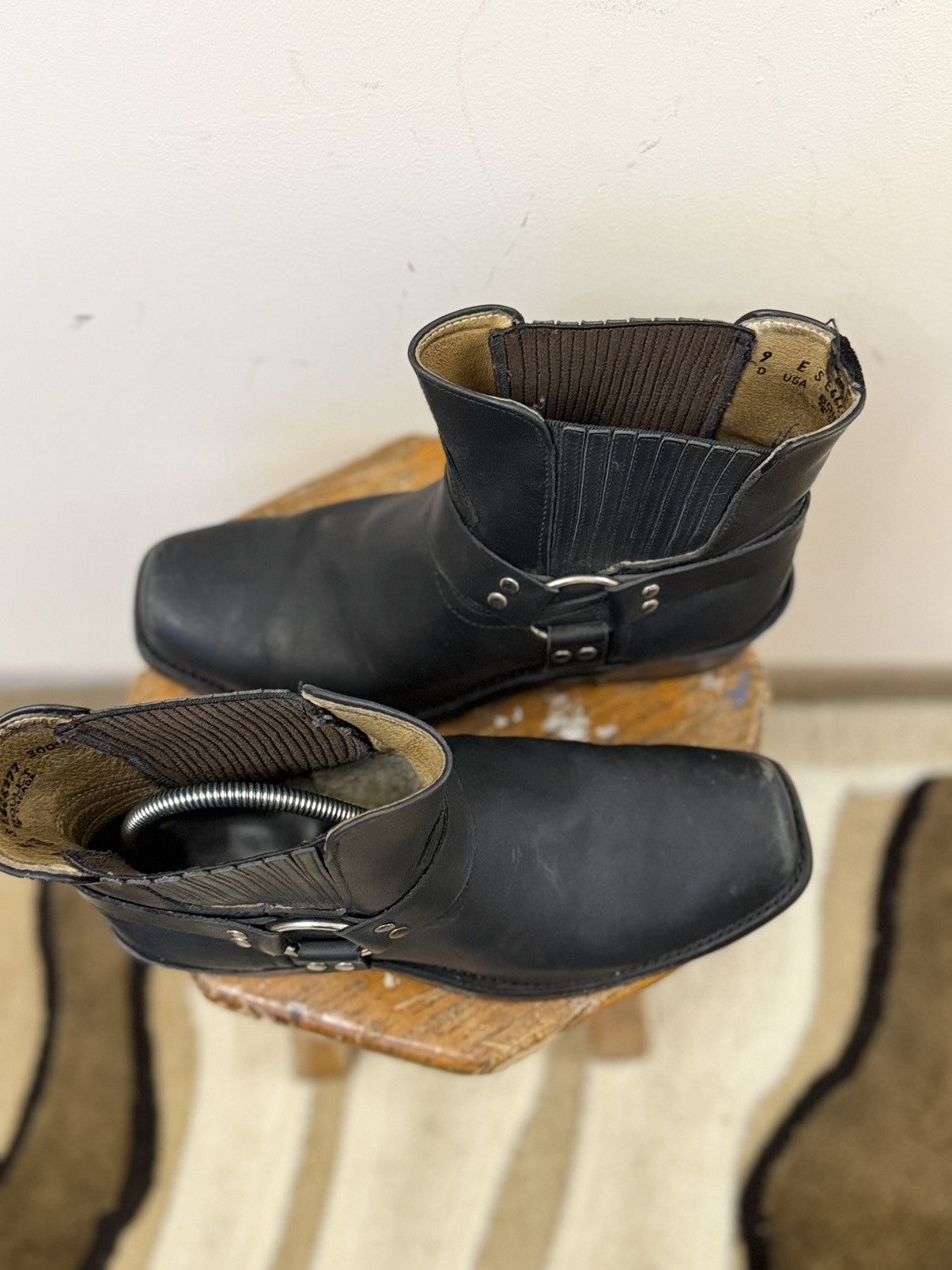 Vintage VTG Avant-Garde Cowboy Western Leather Hype Ankle Zip Boots Size US 10 / EU 43 - 5 Thumbnail