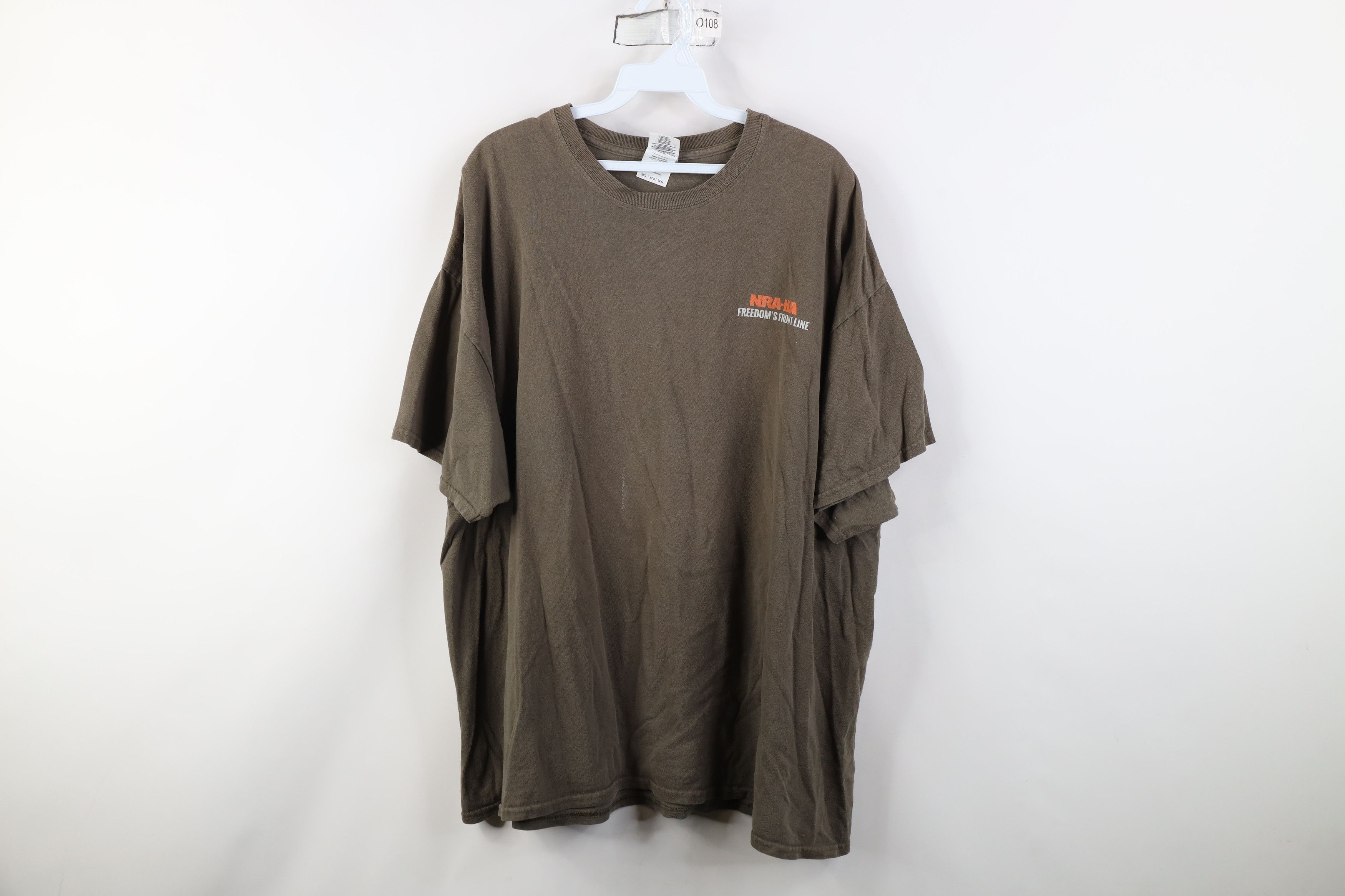 Vintage Vintage Y2K Streetwear NRA ILA Freedoms Front Line T-Shirt Size US XXL / EU 58 / 5 - 1 Thumbnail