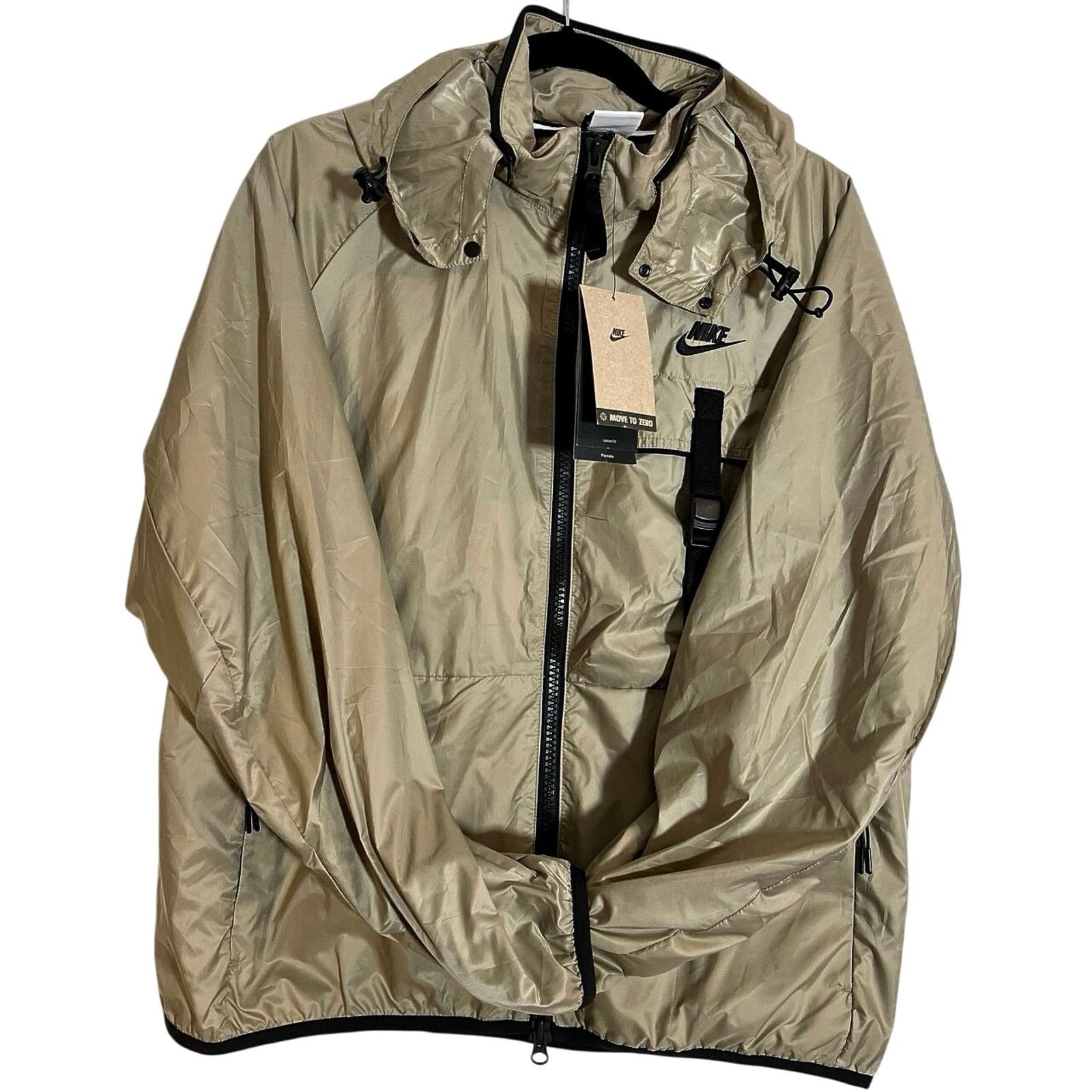 Nike •NWT• Nike Tech Small windbreaker jacket • Gold with Black Size US S / EU 44-46 / 1 - 4 Thumbnail