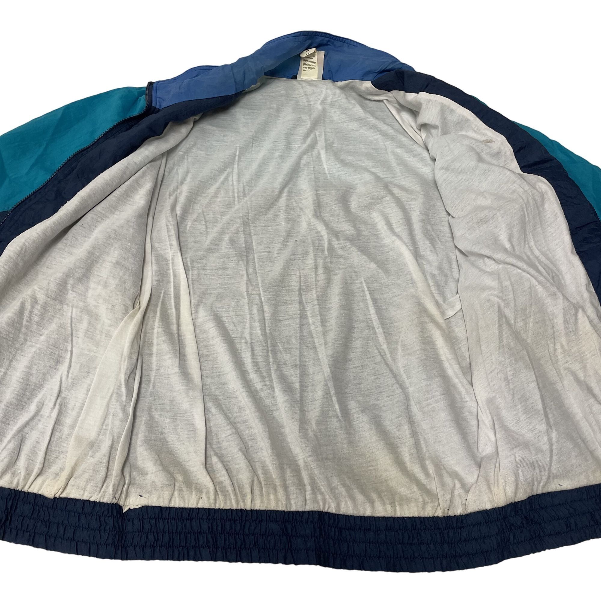 Speedo Vtg Speedo Blue GEOMETRIC Nylon COLORBLOCK Track Jacket Size US M / EU 48-50 / 2 - 9 Thumbnail