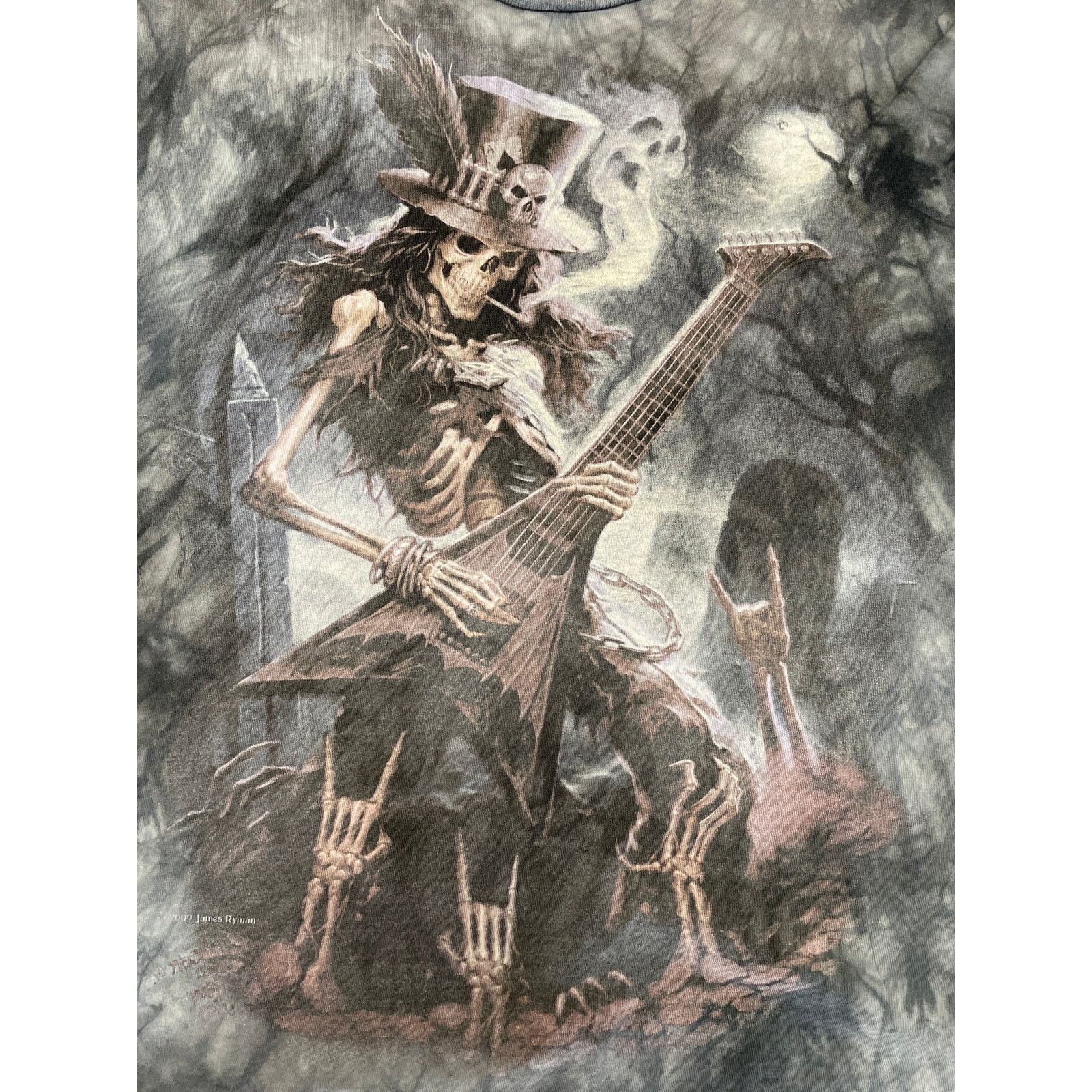 The Mountain 2009 James Ryman Playing Dead Skeleton Rock Star Shirt XL Size US XL / EU 56 / 4 - 2 Thumbnail
