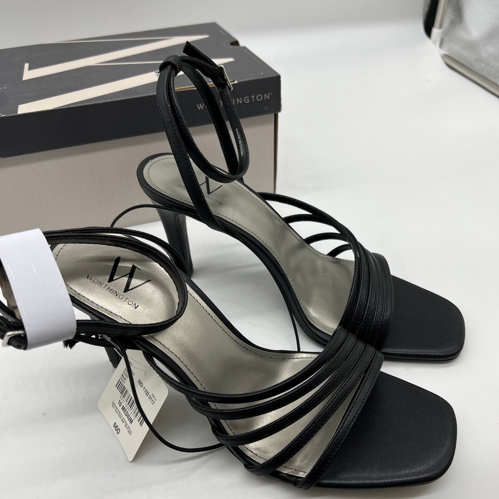 Other Worthington Women Shoes Estero Black Heeled Sandals Size 10M Size US 10 / IT 40 - 3 Thumbnail
