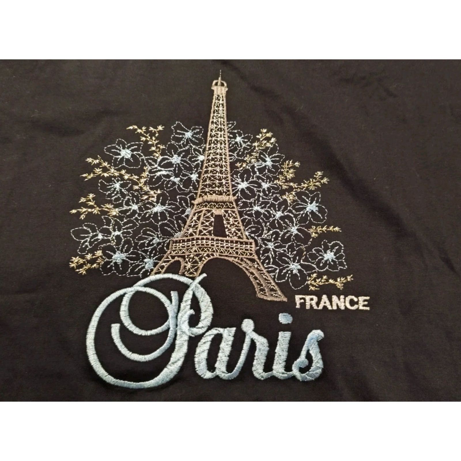 Vintage VINTAGE Excellent Gold Label T-Shirt Black Graphic Paris Eiffel Tower Size M Unisex Adults 90s Size US M / EU 48-50 / 2 - 2 Thumbnail
