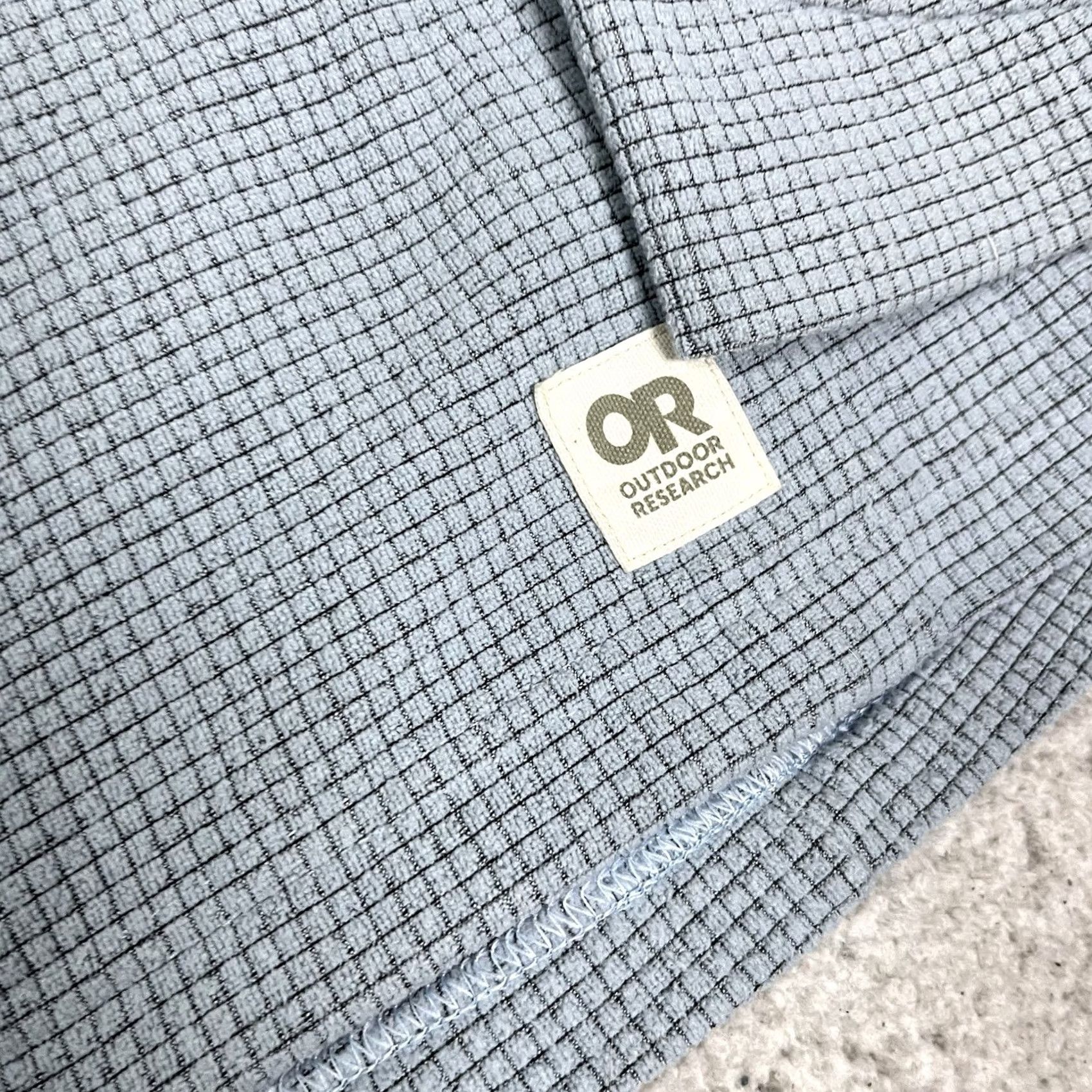 Outdoor Research Outdoor Research Pullover Mens 2XL Snap Button Grid Fleece Waffle Long Sleeve Blue Outdoors 2XL Mens Pullover Fleece Size US XXL / EU 58 / 5 - 6 Thumbnail