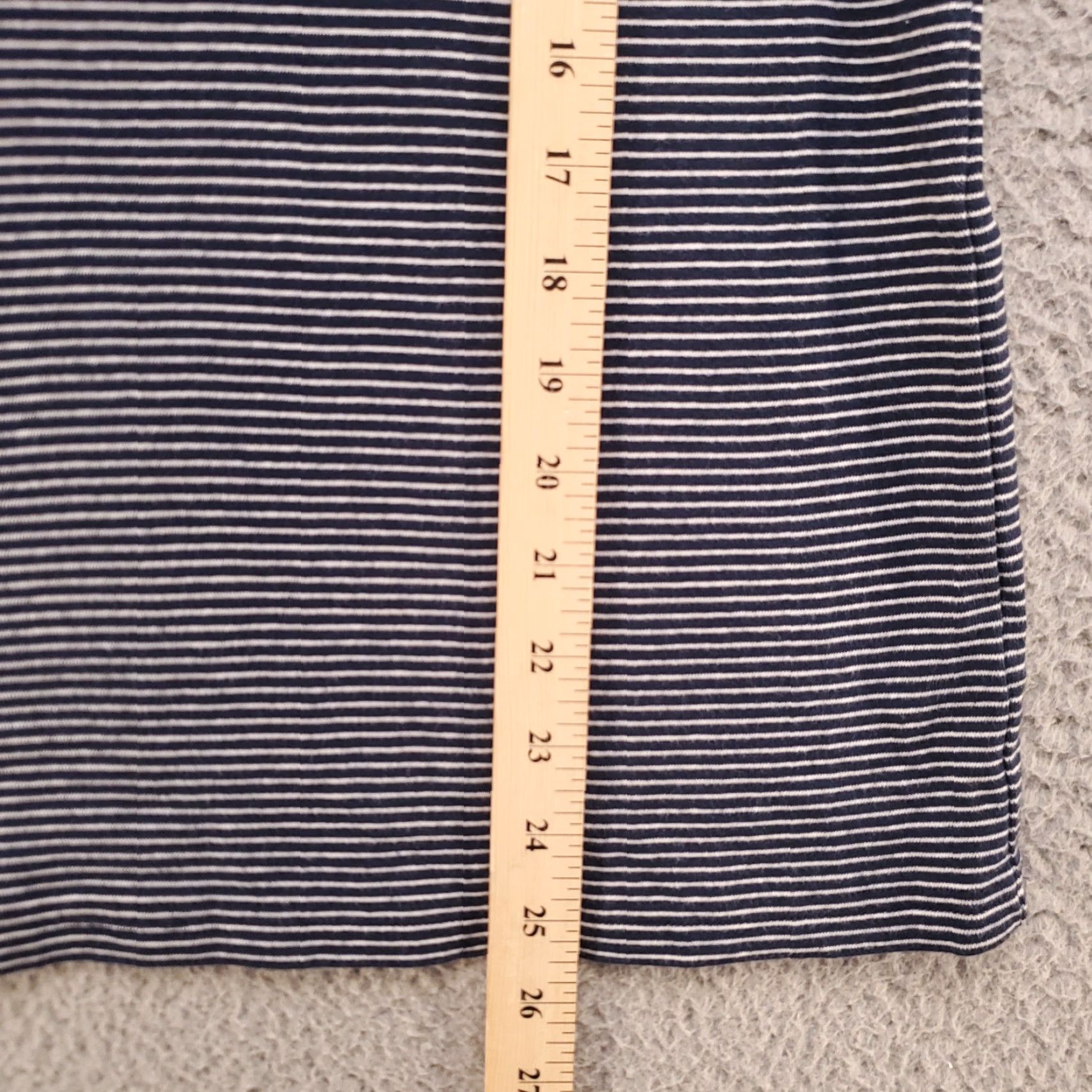 Chaps Chaps Womens Blouse 1X Size Plus Blue Nautical Striped Roll Tab Sleeve Short Sleeve Buckle Accent Size XL / US 12-14 / IT 48-50 - 5 Thumbnail