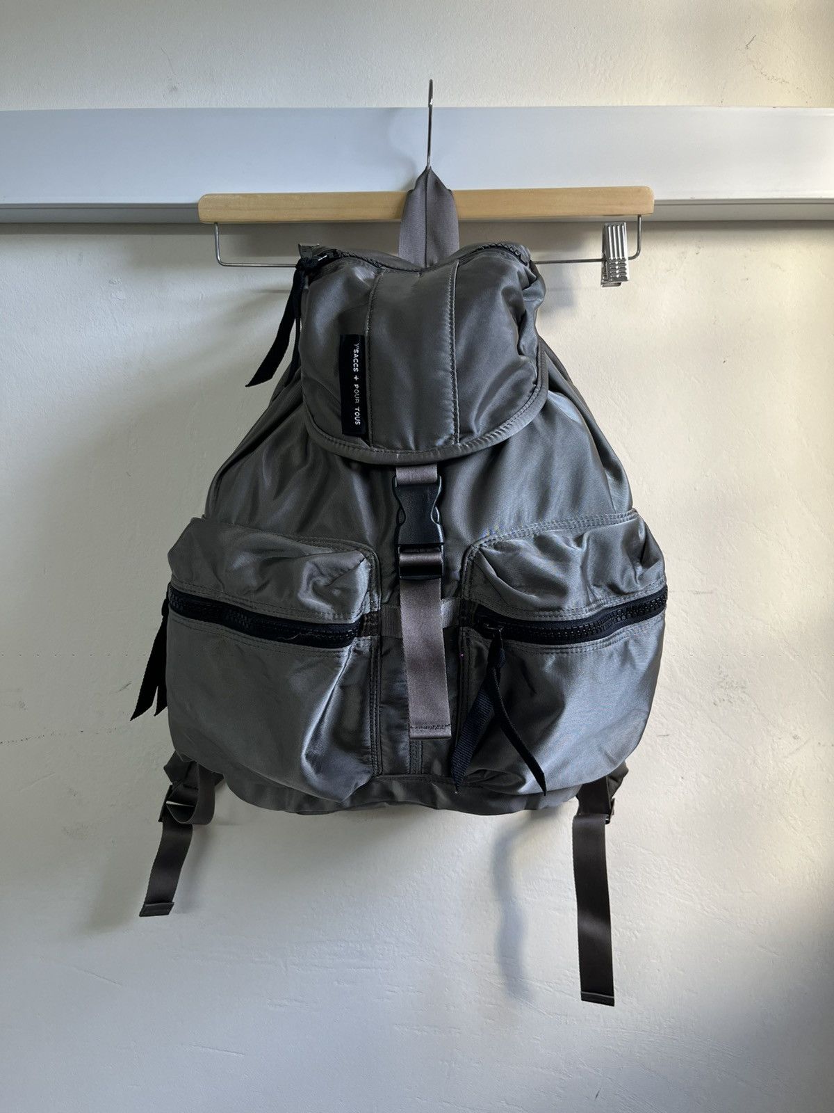 Yohji Yamamoto Vintage Y’saccs Sand Backpack Size ONE SIZE - 2 Thumbnail
