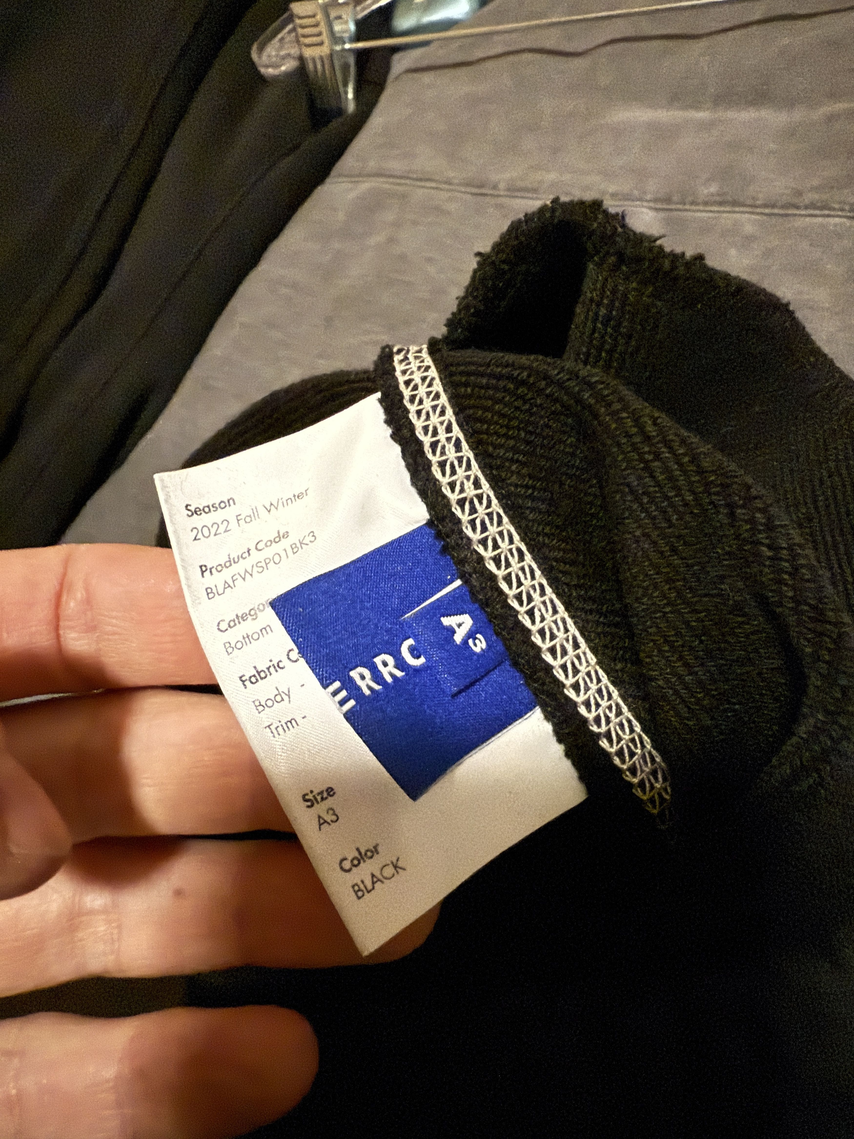 Ader Error Ader Error Black Lounge Sweat Flare Pants Size US 32 / EU 48 - 5 Thumbnail
