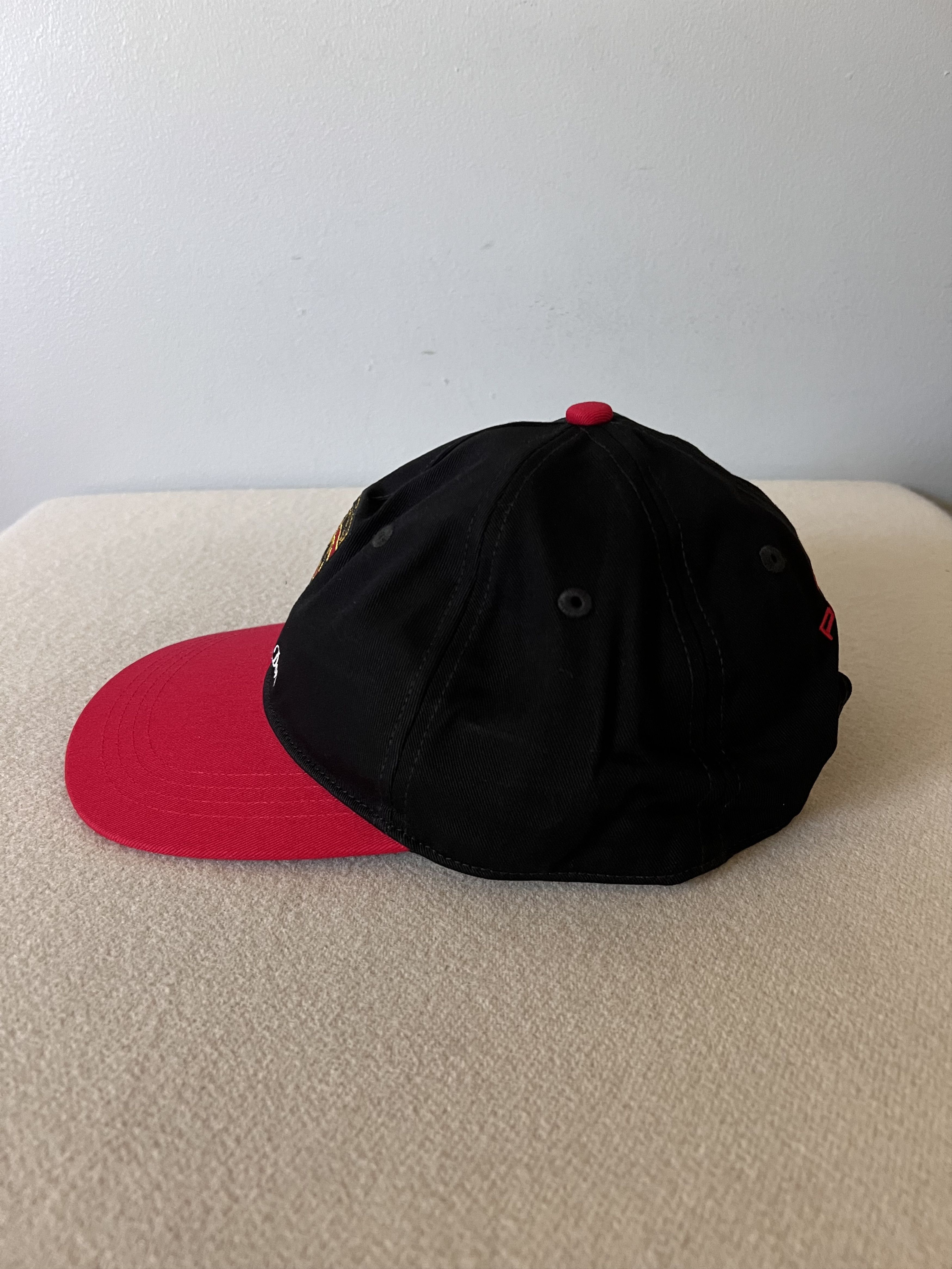 Aime Leon Dore × Porsche Design Aime Leon Dore Porsche Colorblock Logo Hat in Black Red Size ONE SIZE - 2 Thumbnail