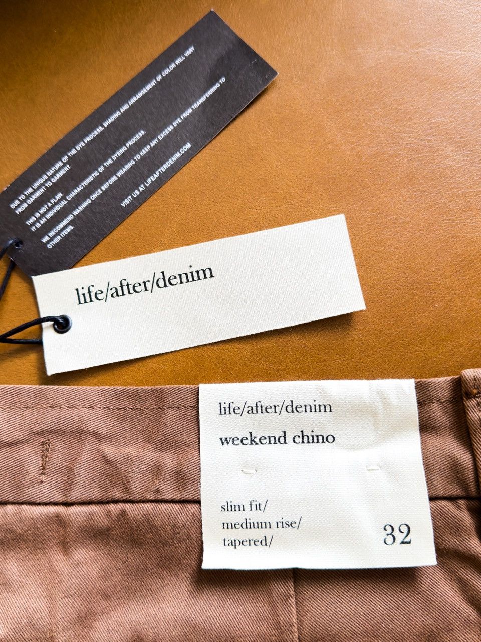 Life After Denim life/after/denim Brown Weekend Slim Fit Chino Pants - 32 Size US 32 / EU 48 - 2 Thumbnail