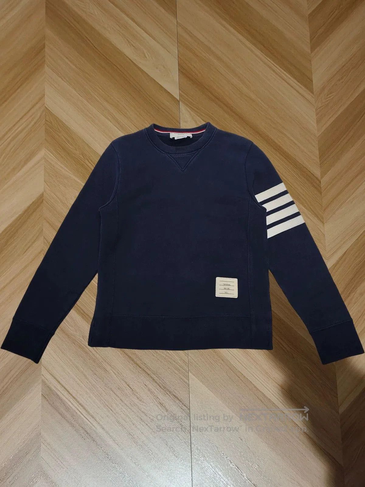 Thom Browne navy sweatshirt with stripes by Thom Browne. Size US S / EU 44-46 / 1 - 1 Thumbnail