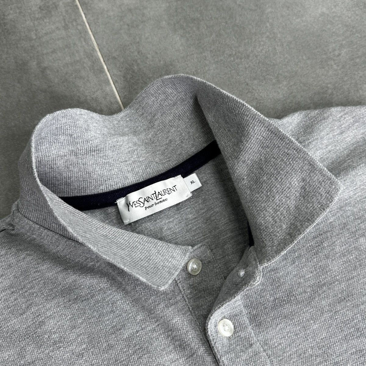 Yves Saint Laurent Yves Saint Laurent Pour Homme Men Polo Shirt Size XL Size US XL / EU 56 / 4 - 9 Thumbnail