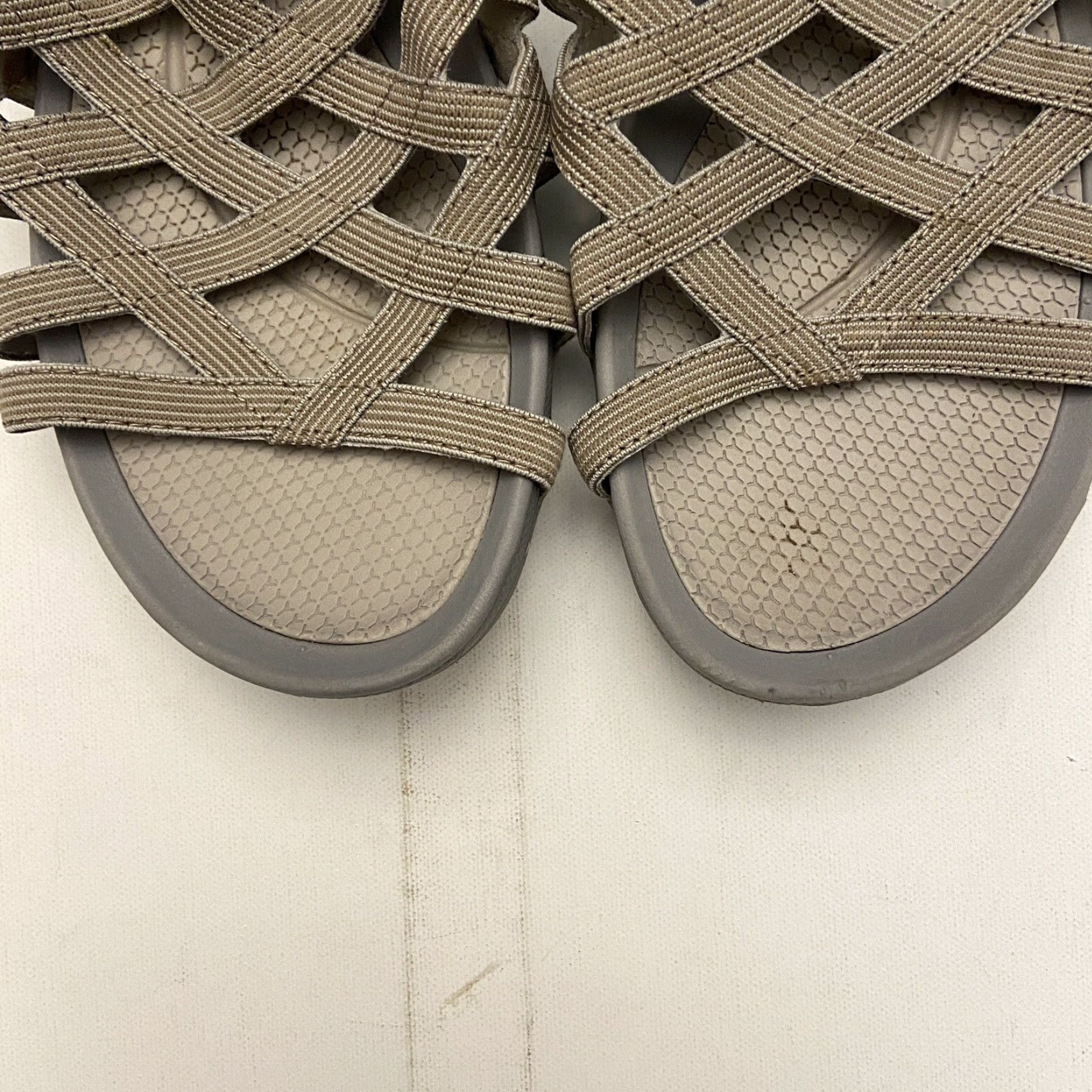 Vintage VINTAGE Barestraps Sandals Women's Sandal 8.5 Gray Zipper Closure Womens Zip Back Marked Details Size US 8.5 / IT 38.5 - 4 Thumbnail