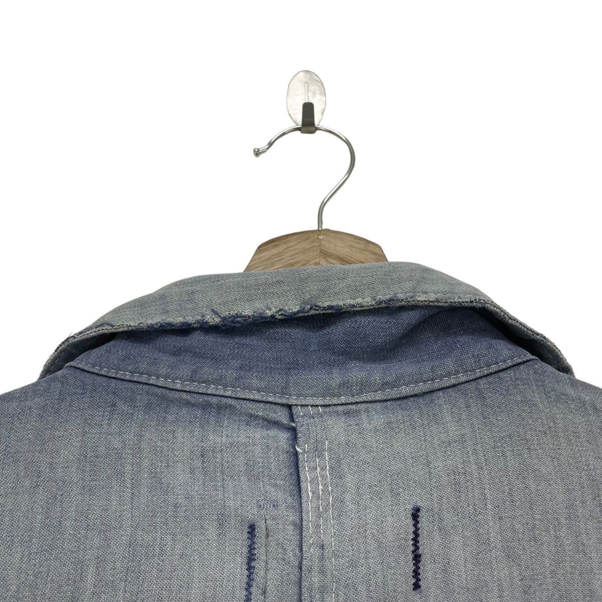Original Montgomery × Vintage 💥Vintage 70s Montgomery Ward Chore Faded Indigo Jacket Size US M / EU 48-50 / 2 - 10 Thumbnail
