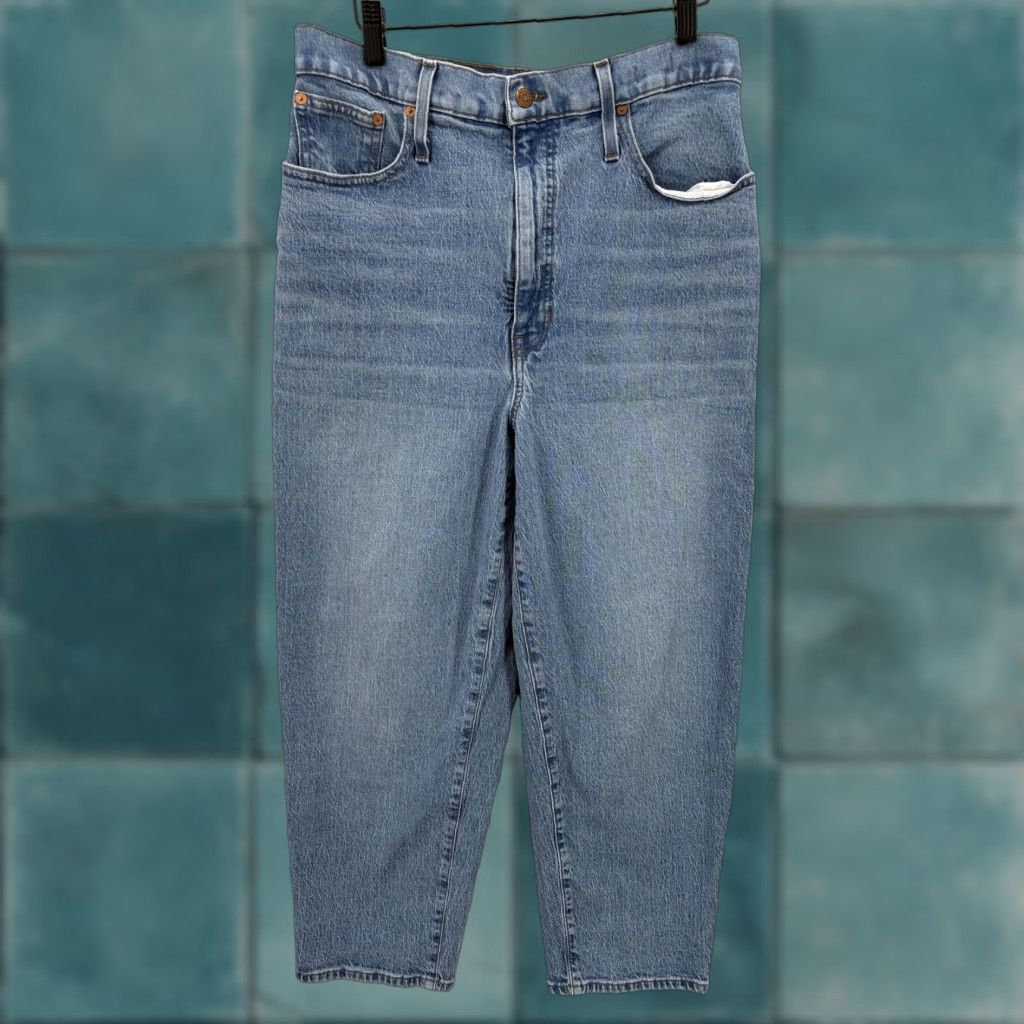 Madewell VINTAGE Madewell Balloon Jeans Womens 32 Blue High Rise Relaxed Tapered Leg Denim Y2K Size 24" / US 00 / IT 34 - 1 Thumbnail