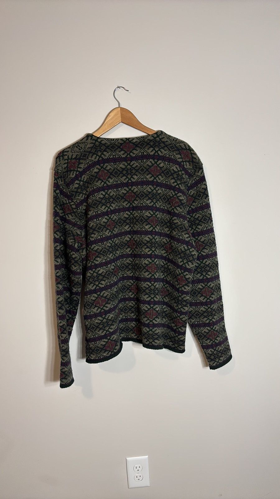 Polo Ralph Lauren × Vintage Vintage Polo Sport Fair Isle Wool Sweater Size US XL / EU 56 / 4 - 4 Thumbnail