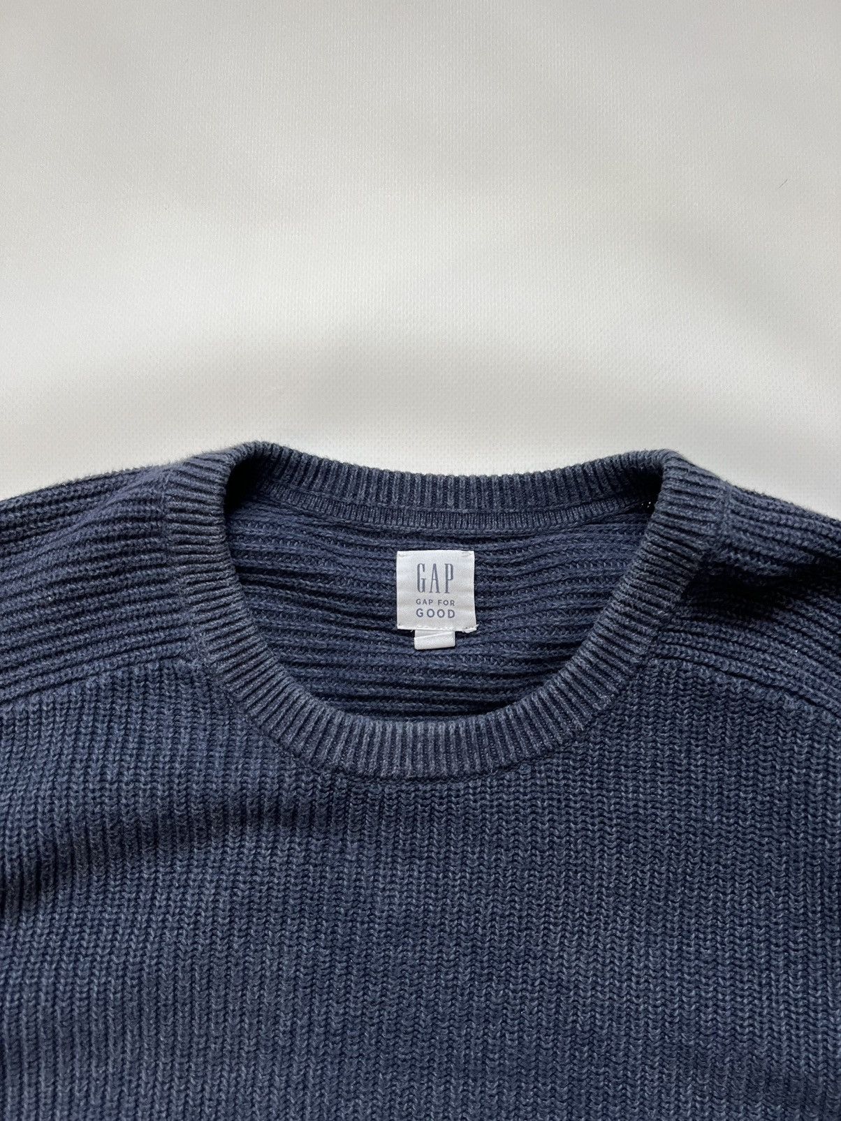 Gap Vintage GAP Knitted Sweater Navy Size US M / EU 48-50 / 2 - 2 Thumbnail