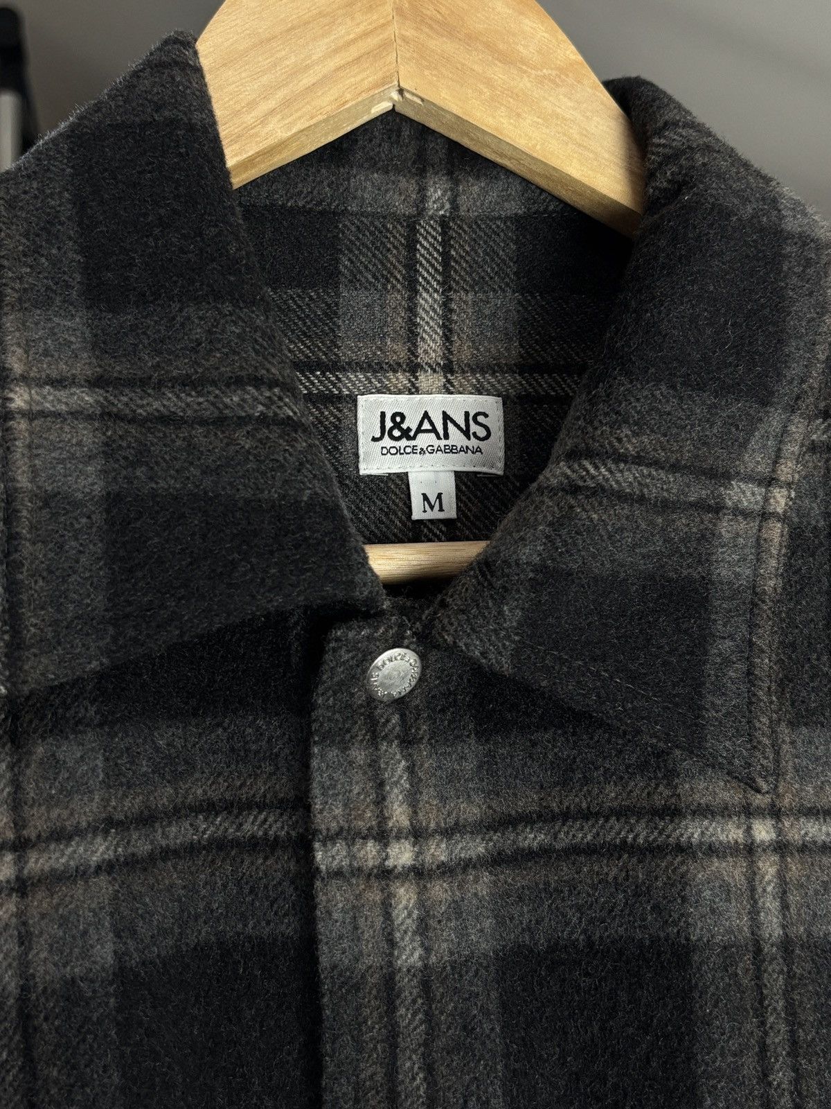 Dolce & Gabbana Dolce & Gabbana Checkered Wool Plaid Flannel Over Shirt Size US M / EU 48-50 / 2 - 3 Thumbnail