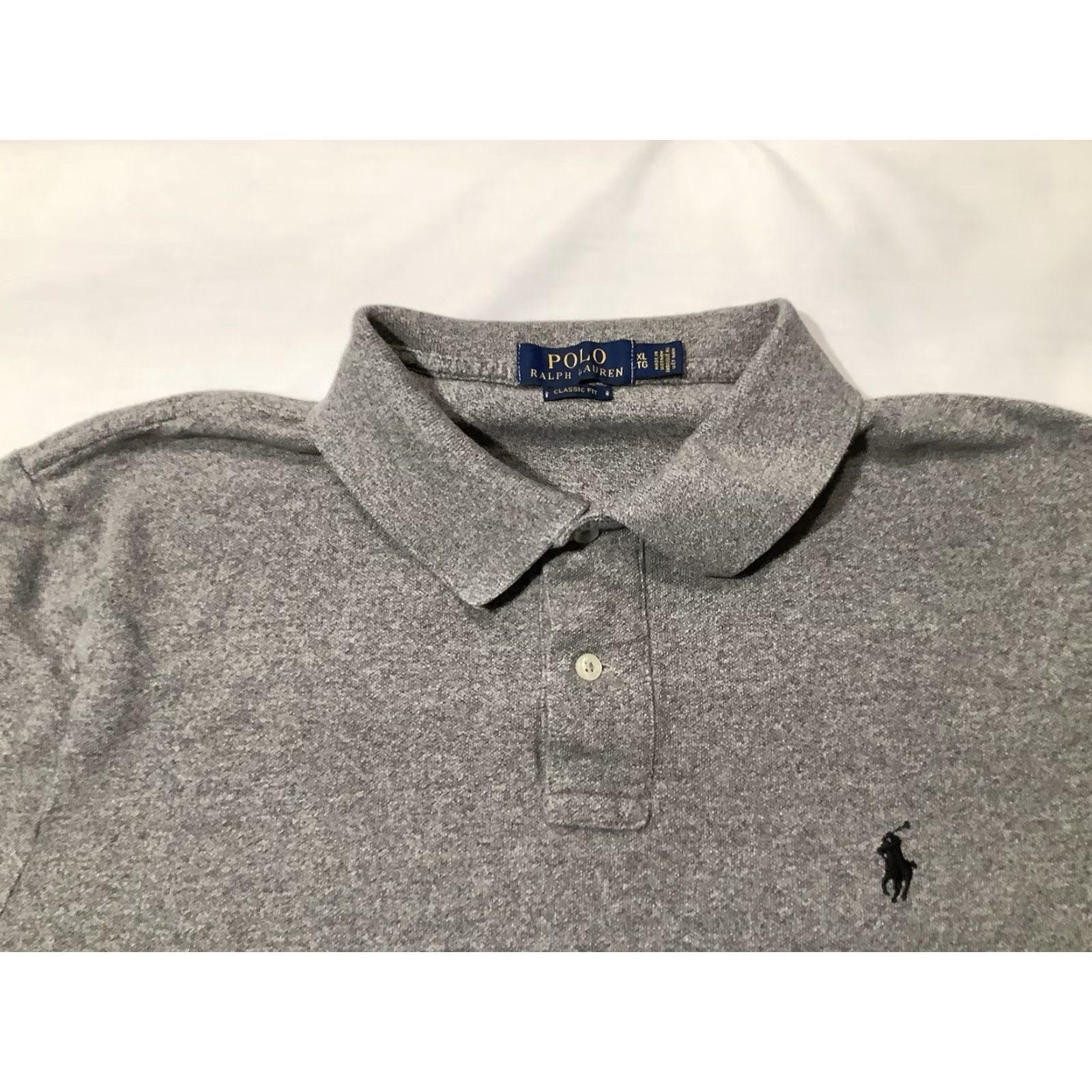 Ralph Lauren Polo Ralph Lauren Polo Shirt Charcoal Gray XL Short Sleeve Mens Classic Fit Size US XL / EU 56 / 4 - 2 Thumbnail