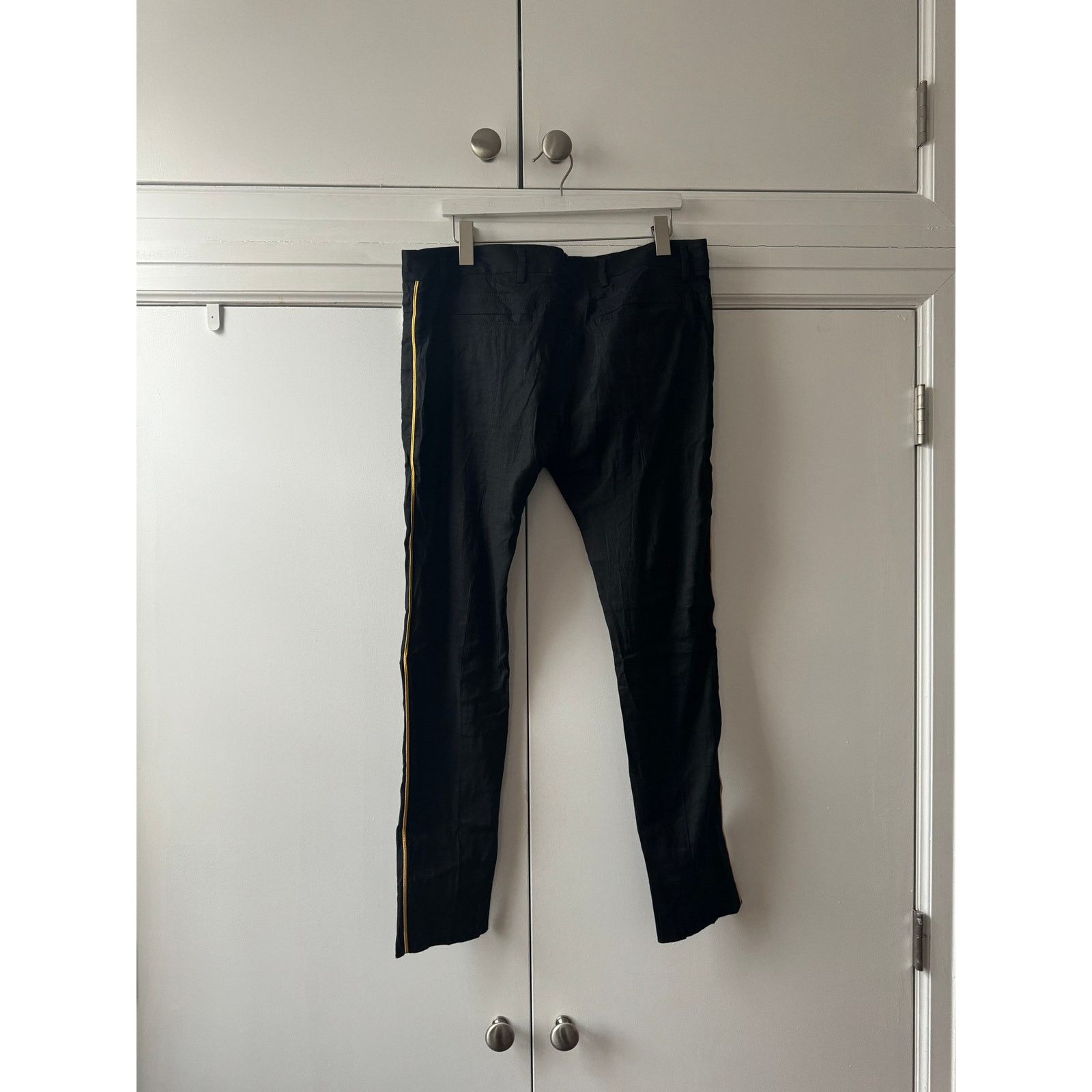 Dries Van Noten Gold Piped Trousers Size US 34 / EU 50 - 3 Thumbnail