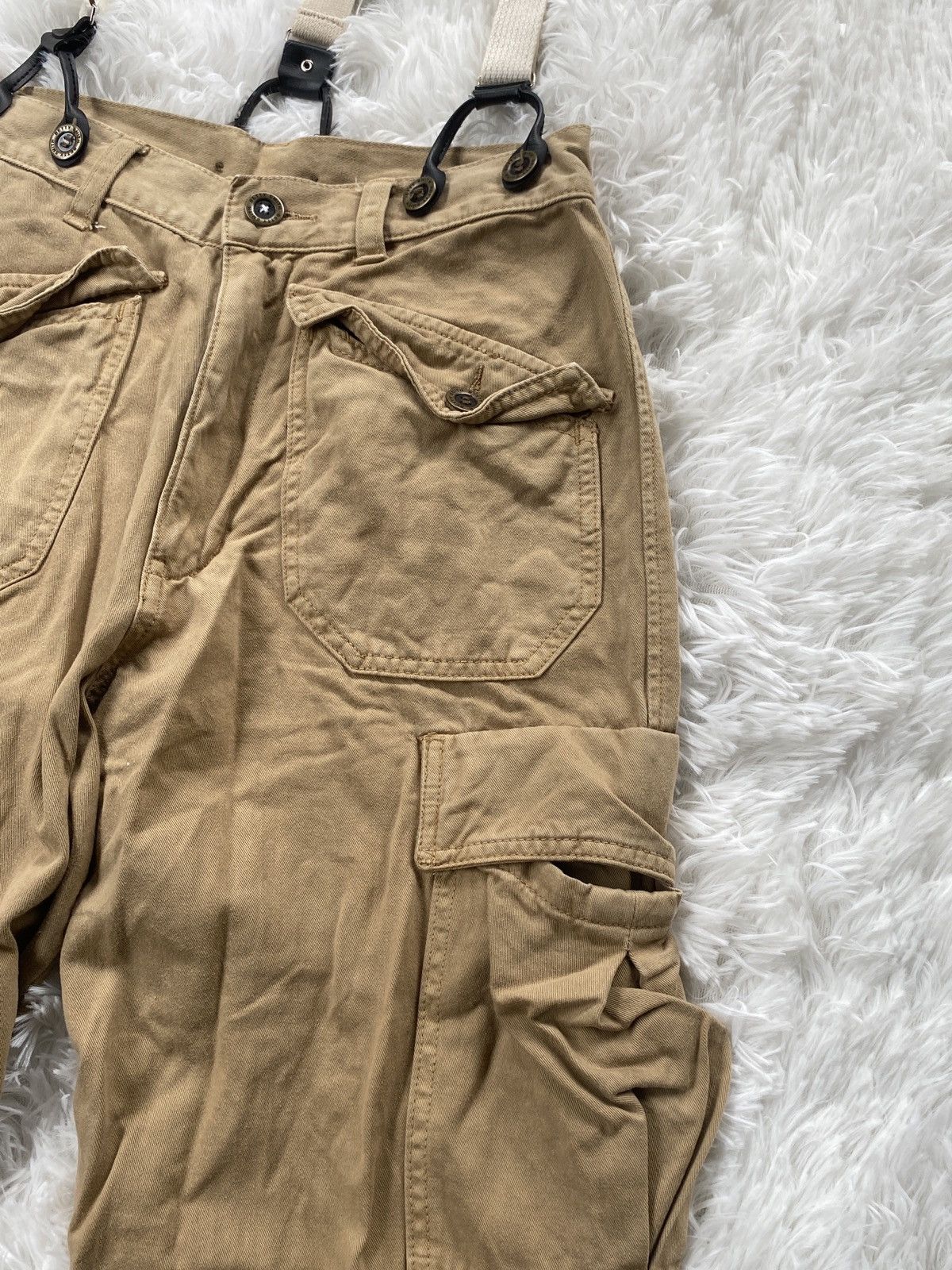 Japanese Brand 🔥BINDING NOW🔥Betty Smith brown parachute cargo pant rare Size US 26 / EU 42 - 6 Thumbnail