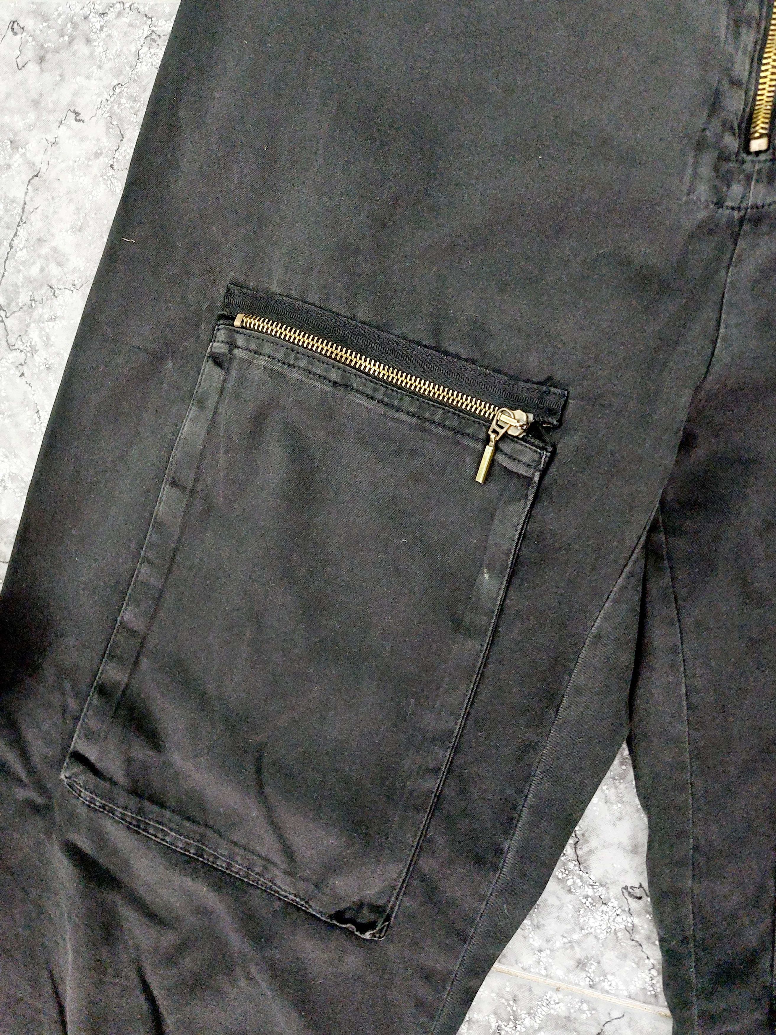 plein sud Plein Sud Multi-Zip Pocket Aviator Cargo Pants Trousers Size 34" / US 12 / IT 48 - 6 Thumbnail