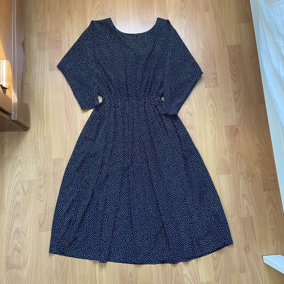 Vintage Vintage Secrets Women’s White Dot Dress Size 11/12 Size XL / US 12-14 / IT 48-50 - 3 Thumbnail