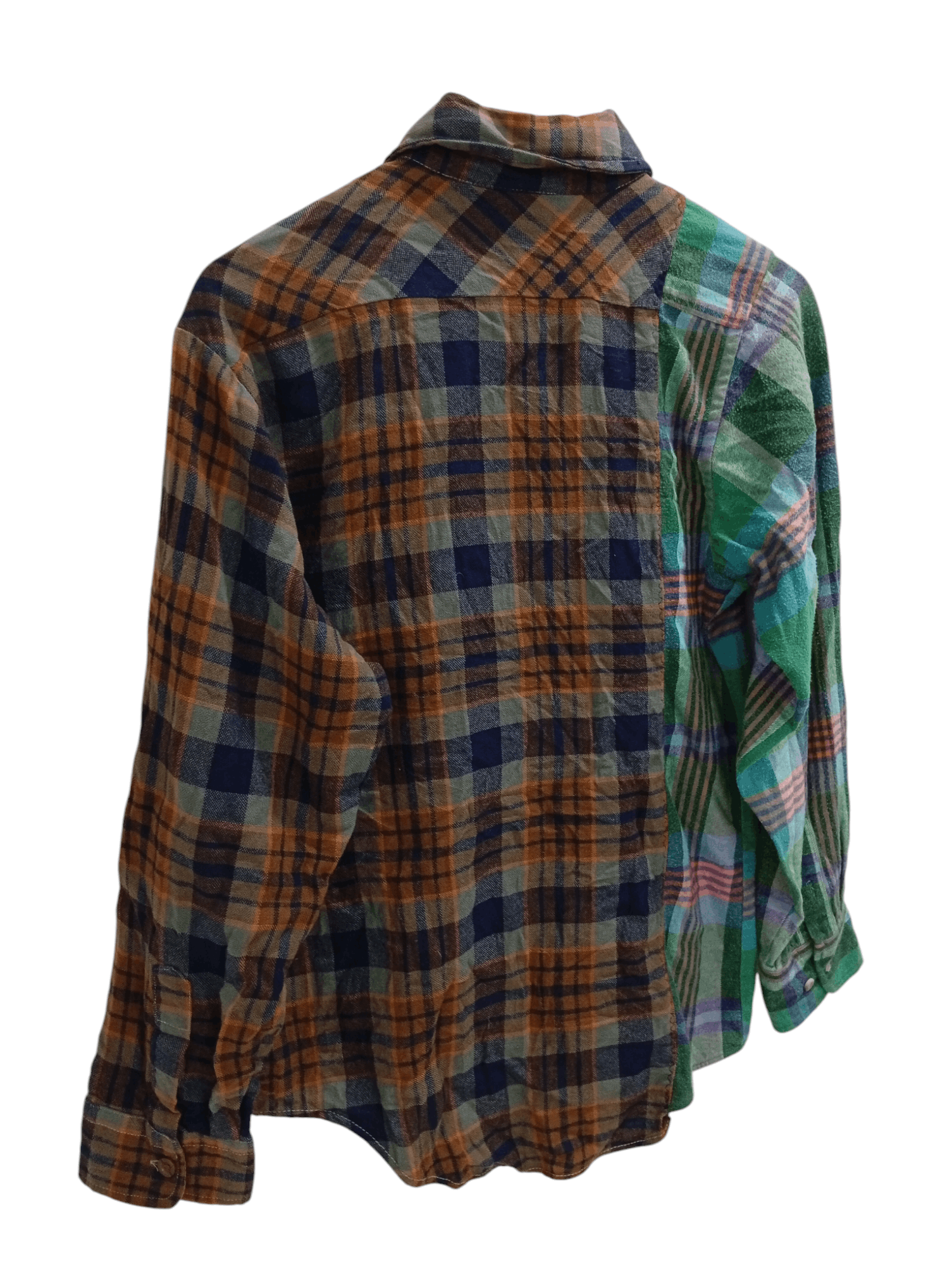 Flannel × Sears × Vintage 🔥🔥Vintage Sears Patchwork Plaid Flannel Shirt Size US M / EU 48-50 / 2 - 22 Thumbnail