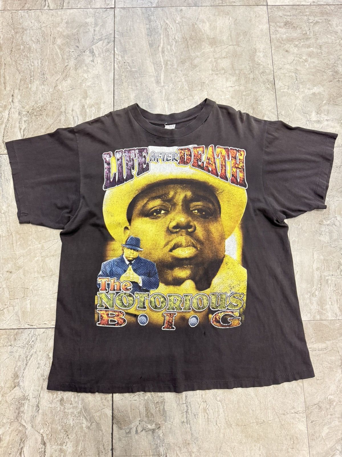 Vintage Vintage Notorious BIG Life After Death Rap Tee Size US XL / EU 56 / 4 - 1 Thumbnail