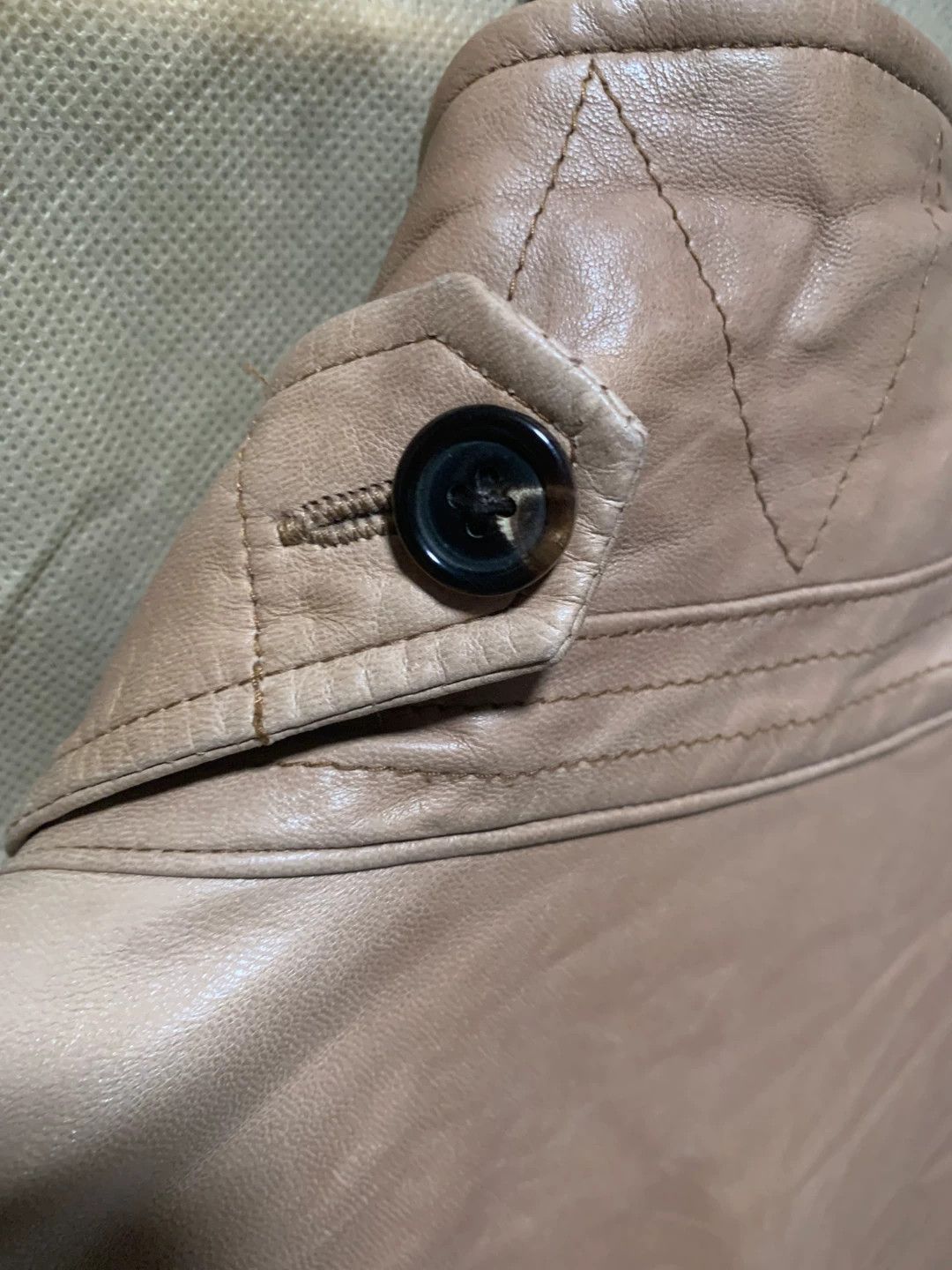 Ralph Lauren RL Black Label Safari Leather S Jkt Minor Shoulder Scuff Size US S / EU 44-46 / 1 - 5 Thumbnail
