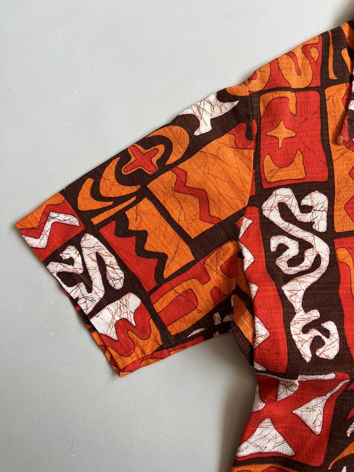 Sears Vintage 60s Sears Kings Road Orange Hawaiian Button Up Shirt Size US M / EU 48-50 / 2 - 14 Thumbnail