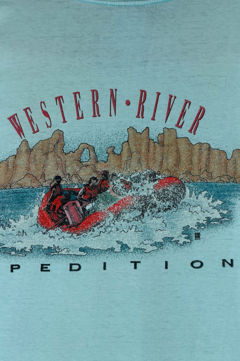 Vintage Vintage 90s Western River Expeditions Oneita Pocket Tee USA Size US XL / EU 56 / 4 - 11 Thumbnail