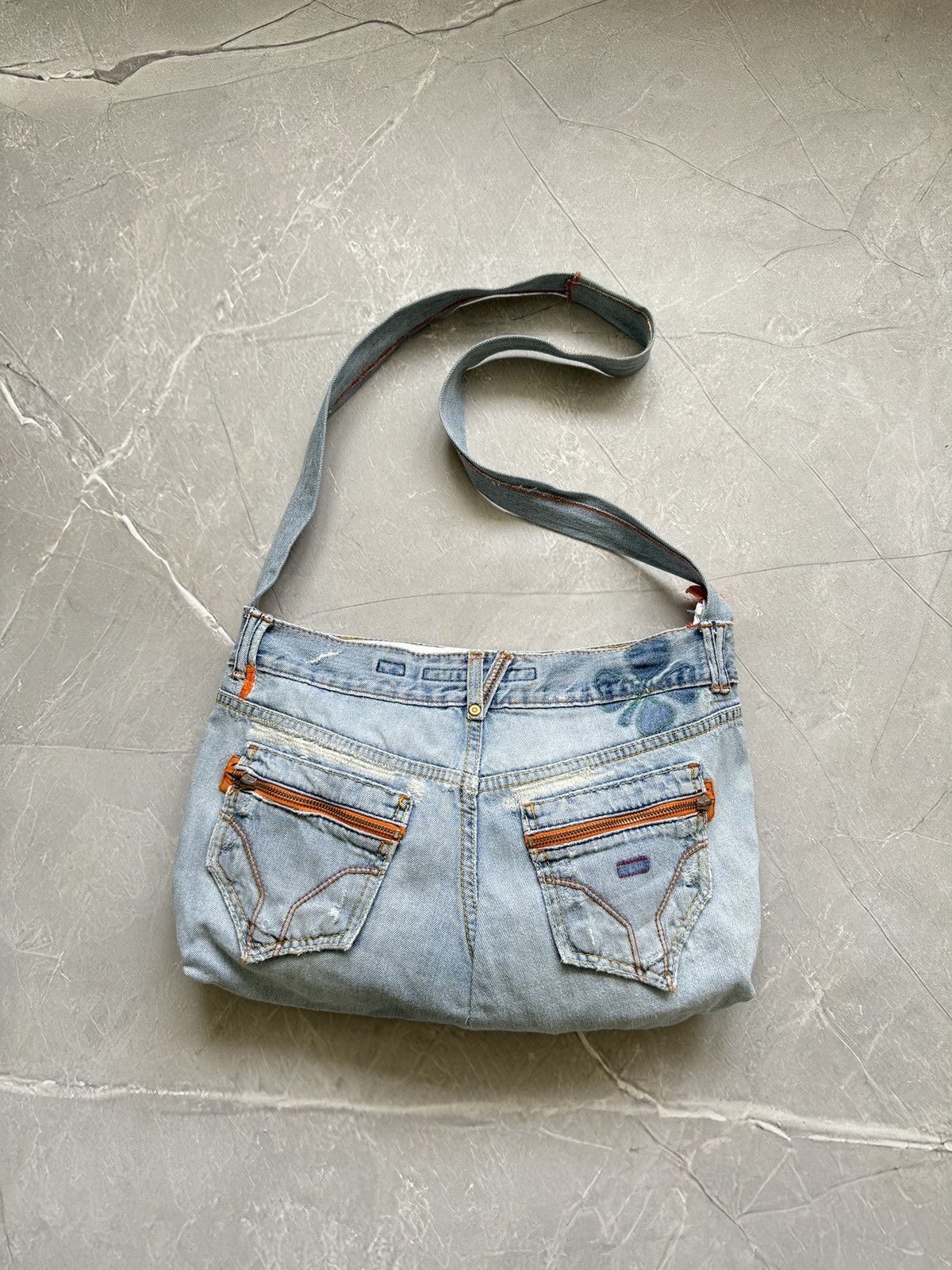 Miss Sixty Vintage y2k Miss Sixty Denim Shoulder Bag Upcycple Rework Size ONE SIZE - 3 Thumbnail