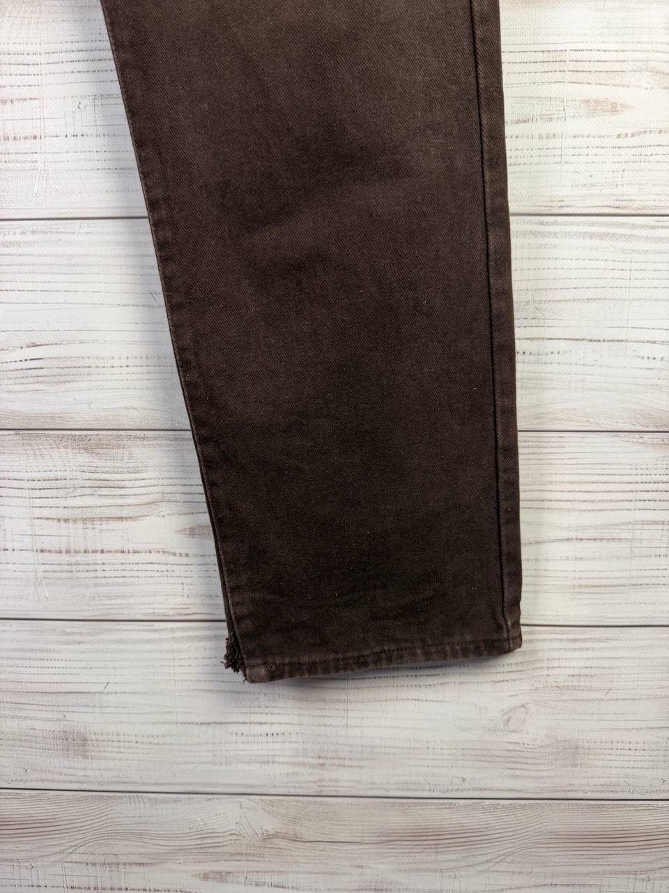 Armani ARMANI Pants Trousers Vintage Jeans Brown 90s Size US 31 - 7 Thumbnail